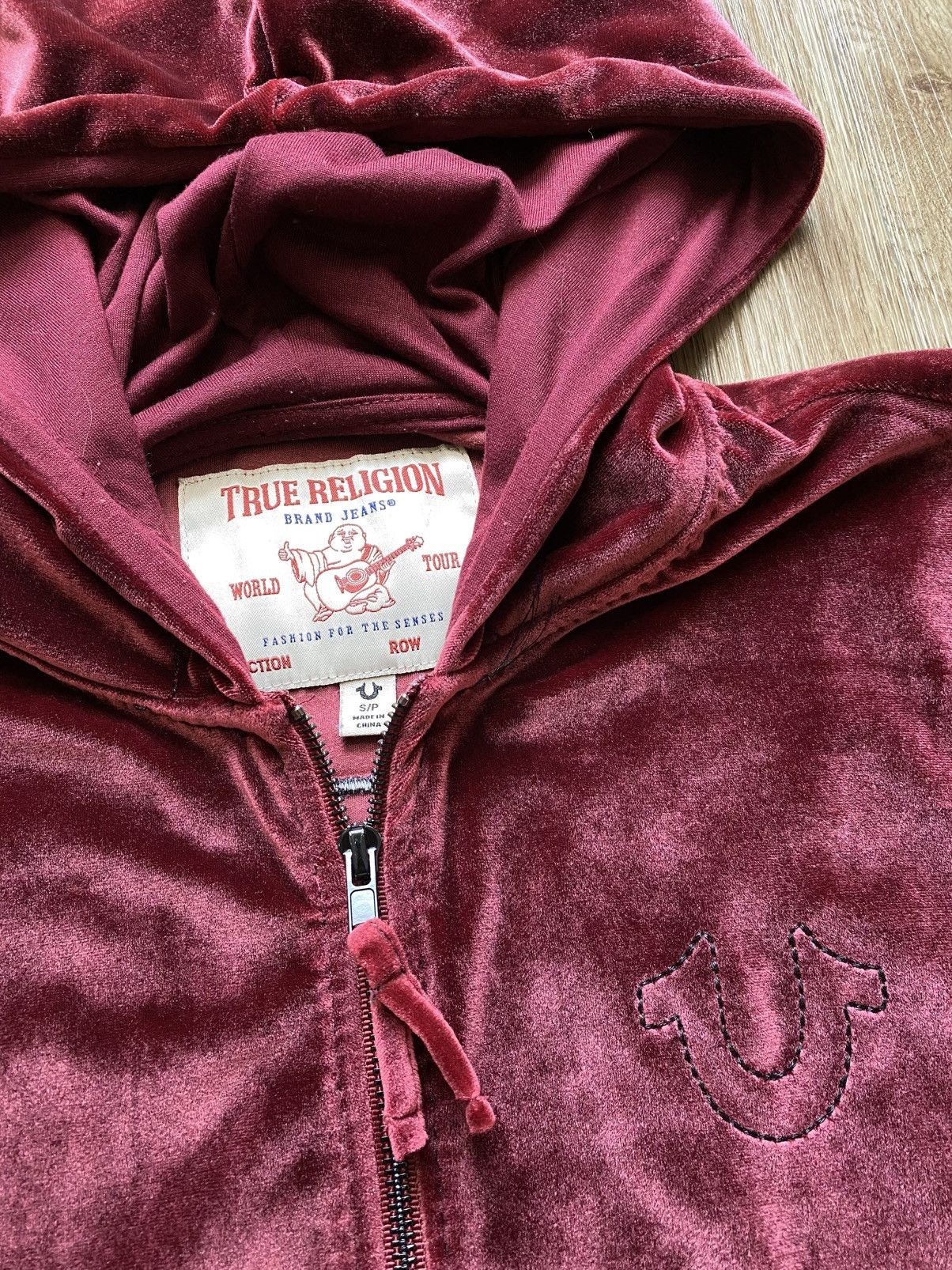 True Religion True Religion Velour Zip Up Hoodie Size US S / EU 44-46 / 1 - 3 Thumbnail