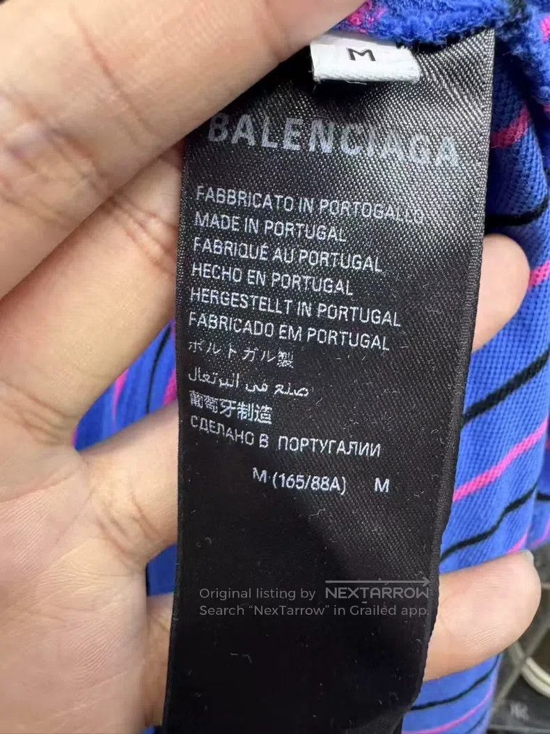 Balenciaga Balenciaga Short-sleeved polo shirt with wheat ear and dou Size US M / EU 48-50 / 2 - 7 Thumbnail