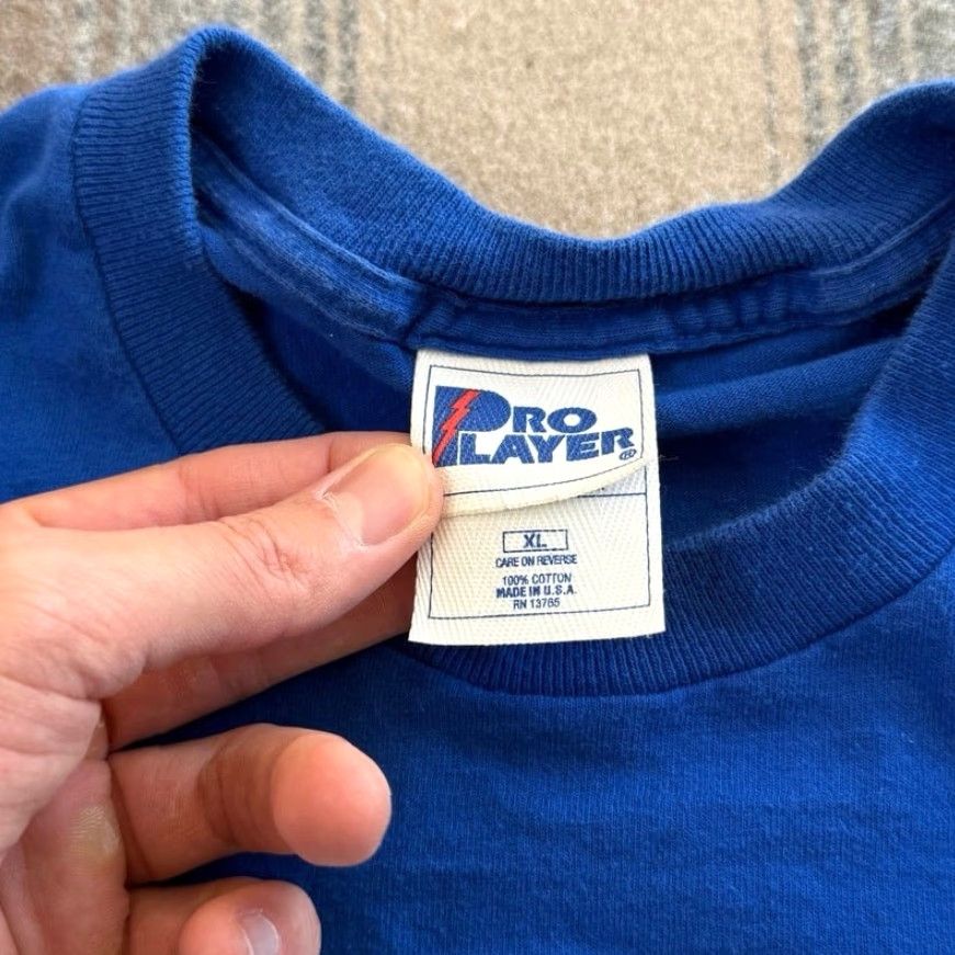 Pro Player VINTAGE Detroit Lions Pro Player Double Sided T-Shirt Size XL Men Short Sleeve Blue 90s NFL Football Lions ProPlayer Regular fit United States Size US XL / EU 56 / 4 - 3 Thumbnail