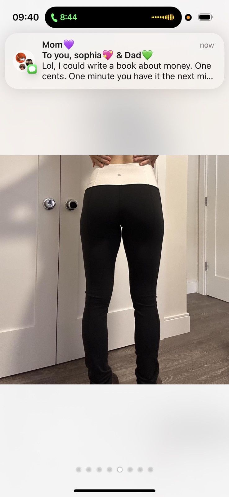 Lululemon Vintage Lululemon Black Leggings with Wide Band! 🤍🖤 Size 28" / US 6 / IT 42 - 4 Thumbnail