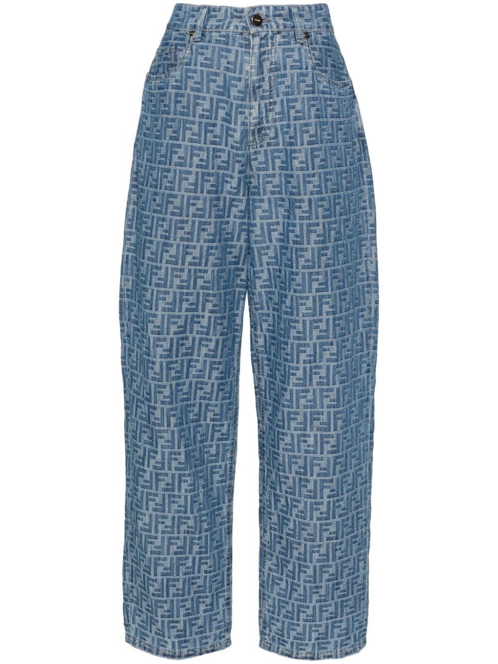 Fendi FF DENIM TROUSERS Size 26" / US 2 / IT 38 - 1 Thumbnail