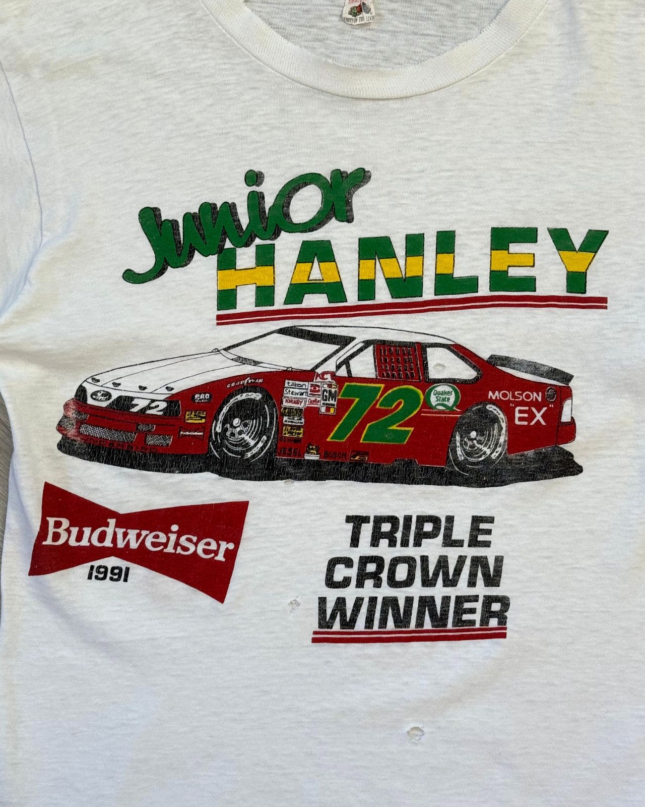 Vintage Rare Vintage 1991 Junior Hanley Triple Crown Winner T-Shirt Size US S / EU 44-46 / 1 - 3 Thumbnail