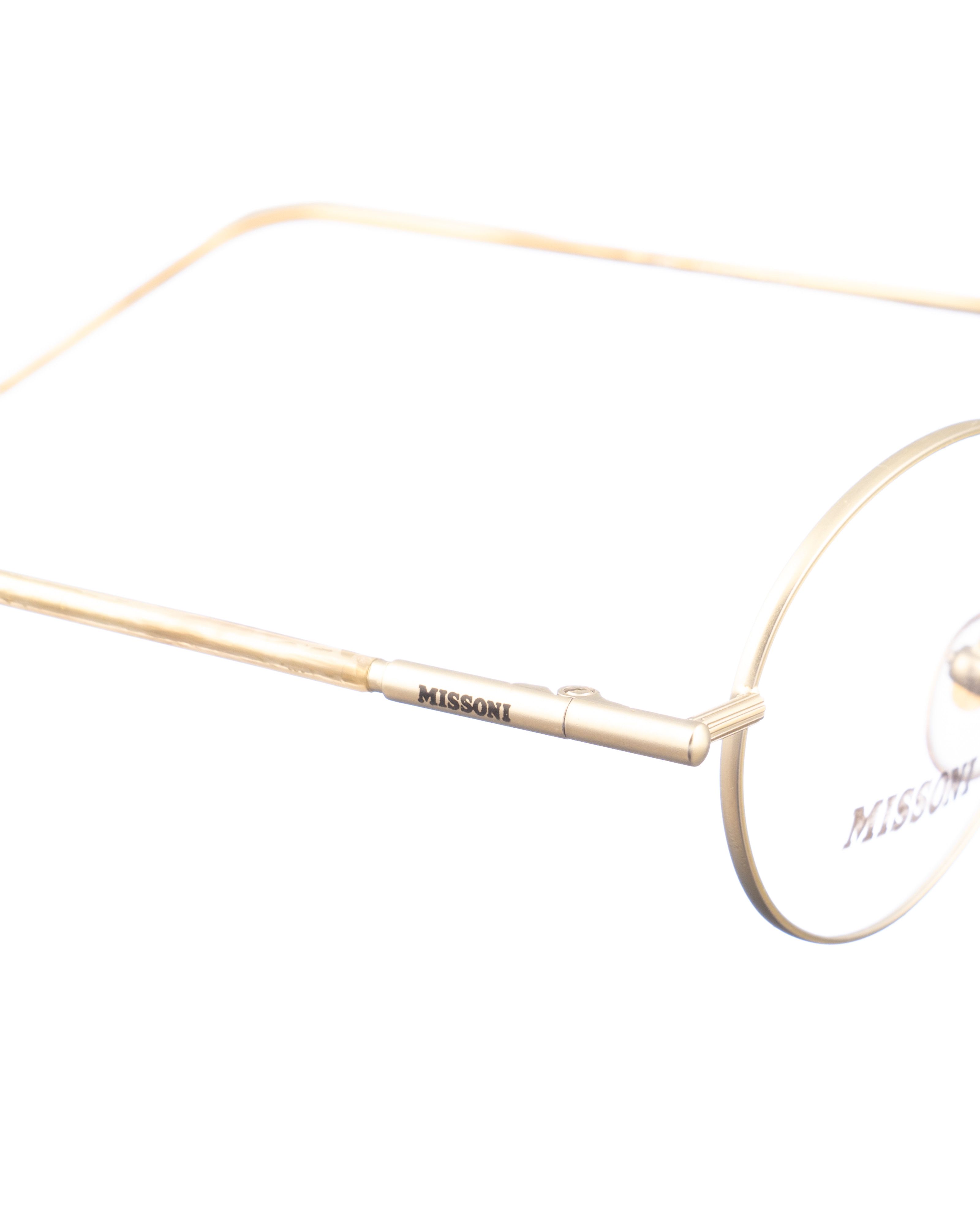 Missoni Missoni 00s Vintage Matte Blond Gold Glasses Size ONE SIZE - 3 Thumbnail
