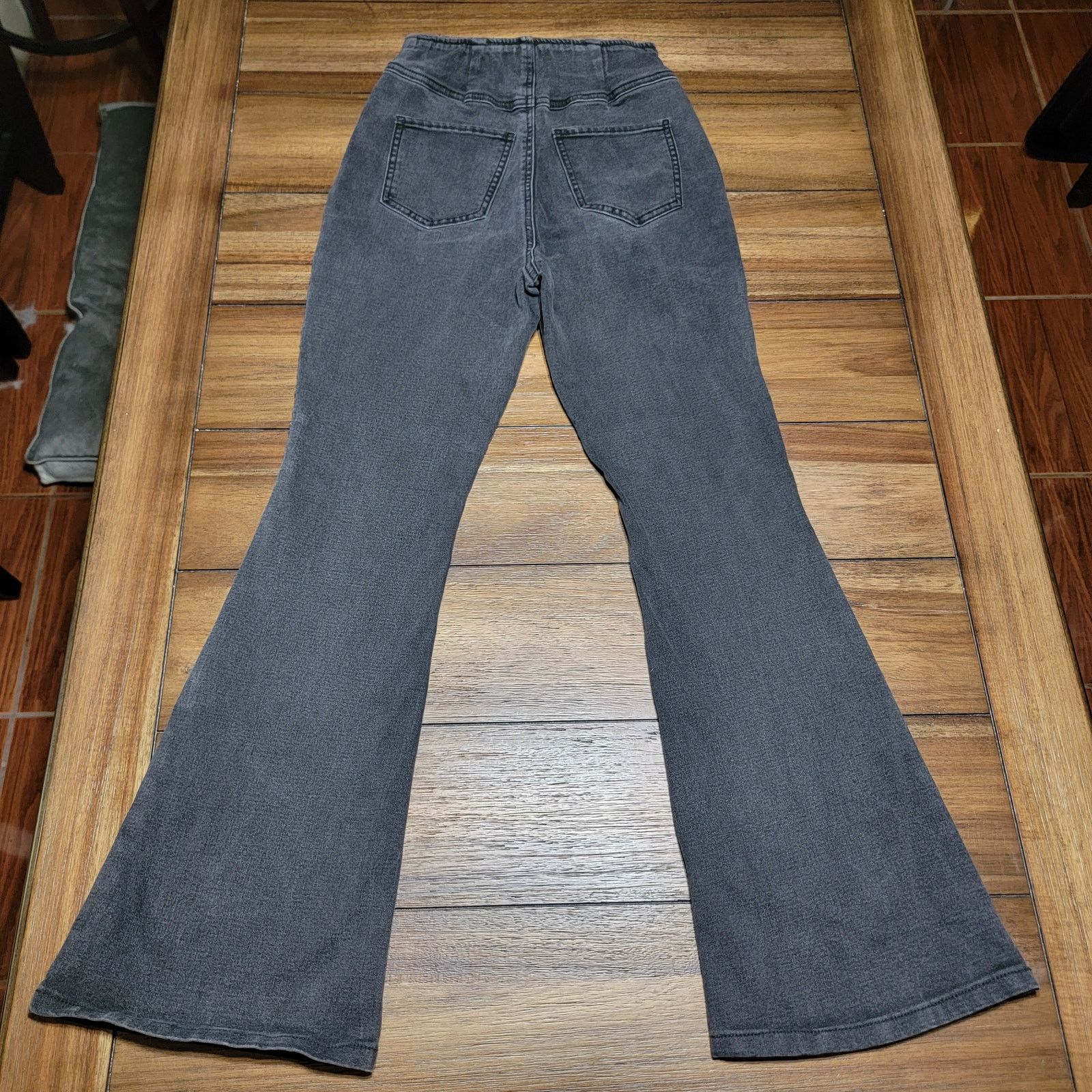 Other Knox Rose Black Denim Curvy Flare Jeans - Size Small Size 24" / US 00 / IT 34 - 3 Thumbnail
