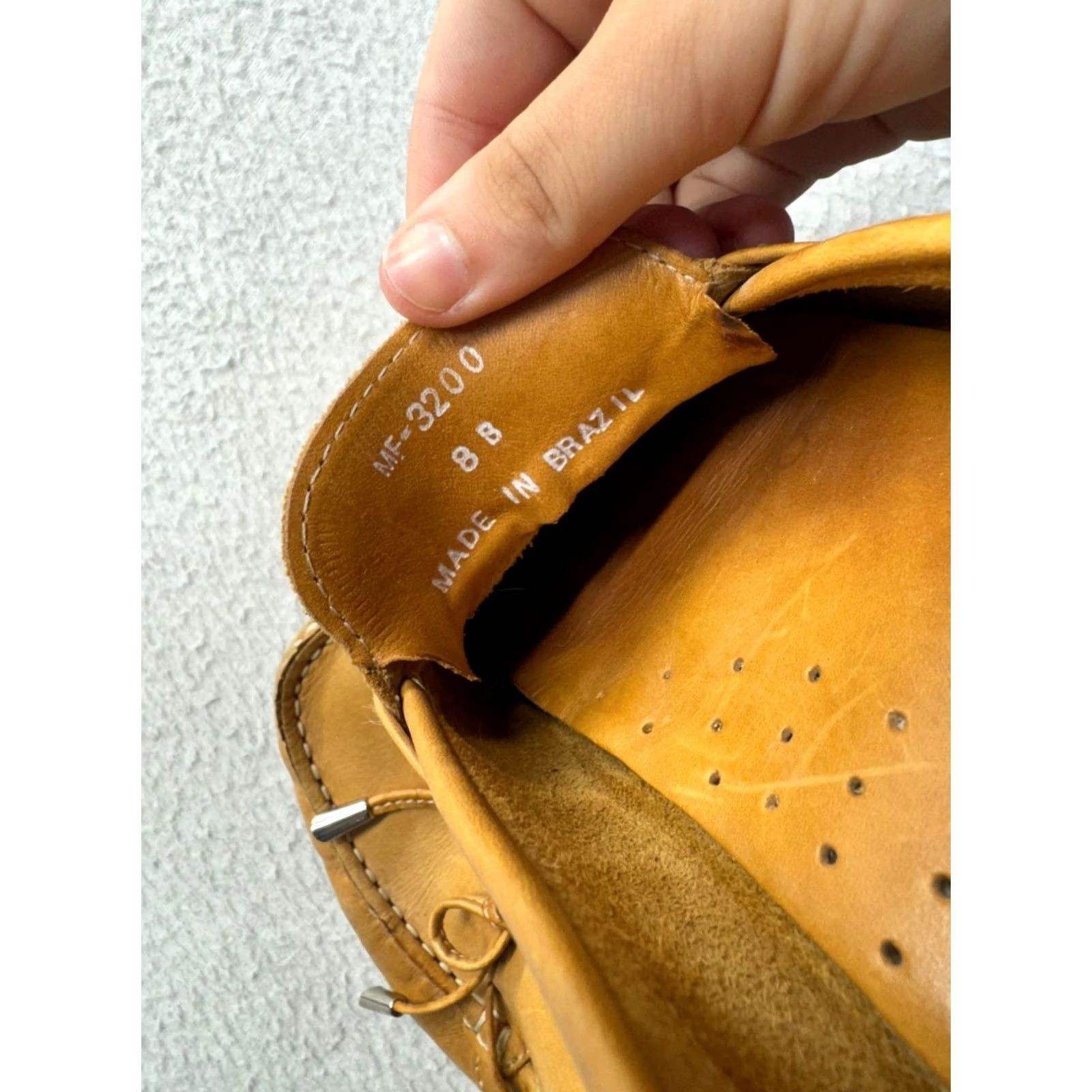 Vintage Fiorentini Leather Moccasin Driving Flat Women 8.5 Brown Bow Detail Moccasin Style Casual Soles Leather Upper Brazil 9736 Size US 9 / IT 39 - 7 Thumbnail