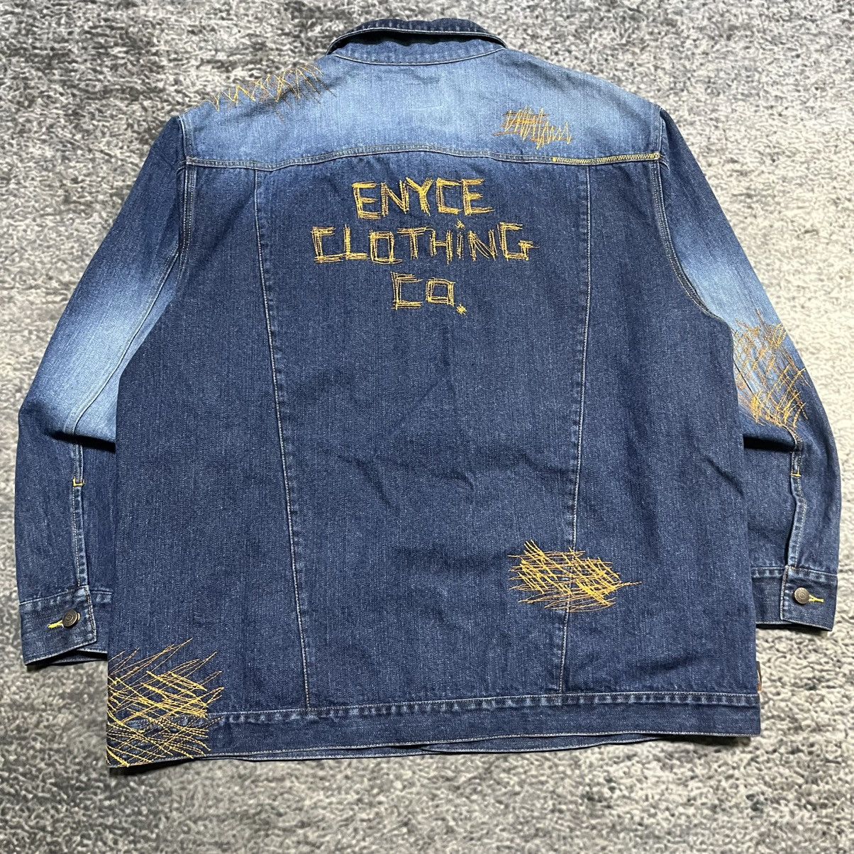 Enyce Vintage Y2K Enyce Hip-Hop Grunge Skater Denim Jacket XXL Size US XXL / EU 58 / 5 - 7 Thumbnail
