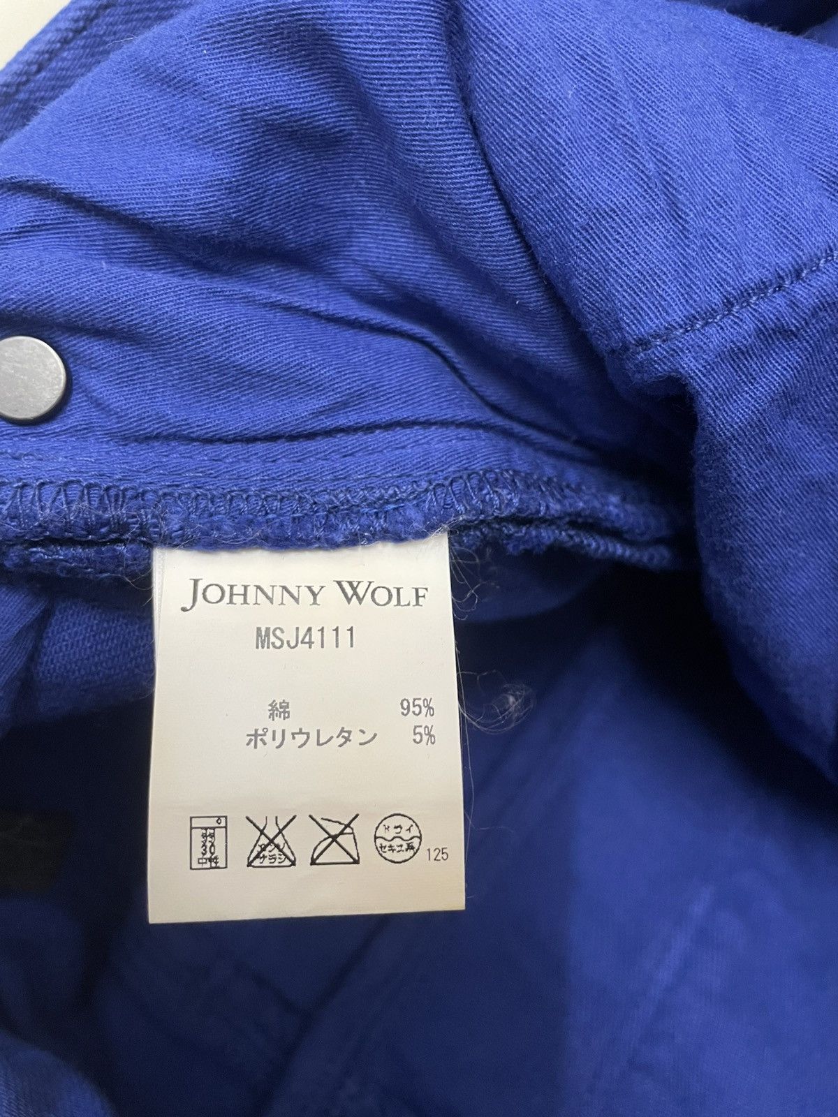 Japanese Brand Johnny Wolf Print Fadding Ankle Zipper Skinny Jeans Size US 30 / EU 46 - 9 Thumbnail