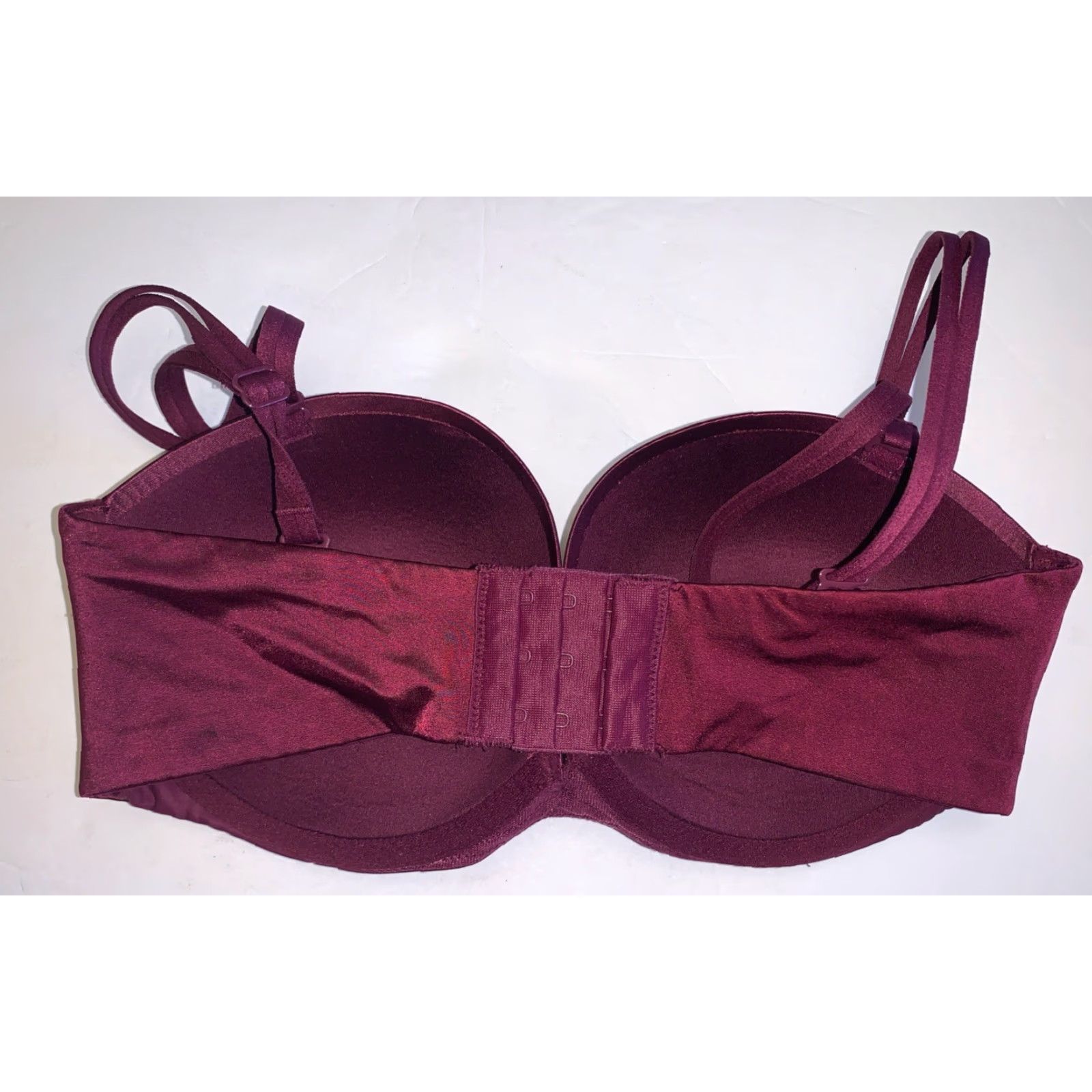 Victoria's Secret Victoria's Secret Very Sexy Bra 32DD Purple Demi Underwire Padded Multiway Convertible Back Closure Womens Size ONE SIZE - 2 Thumbnail