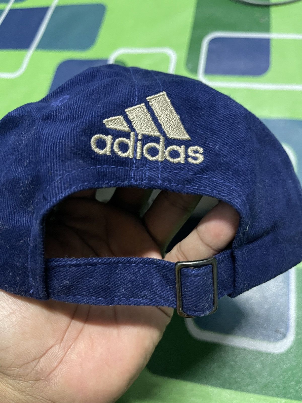 Adidas Vintage World Cup 1998 France Cap Adidas big logo blue 90s. Size ONE SIZE - 7 Thumbnail