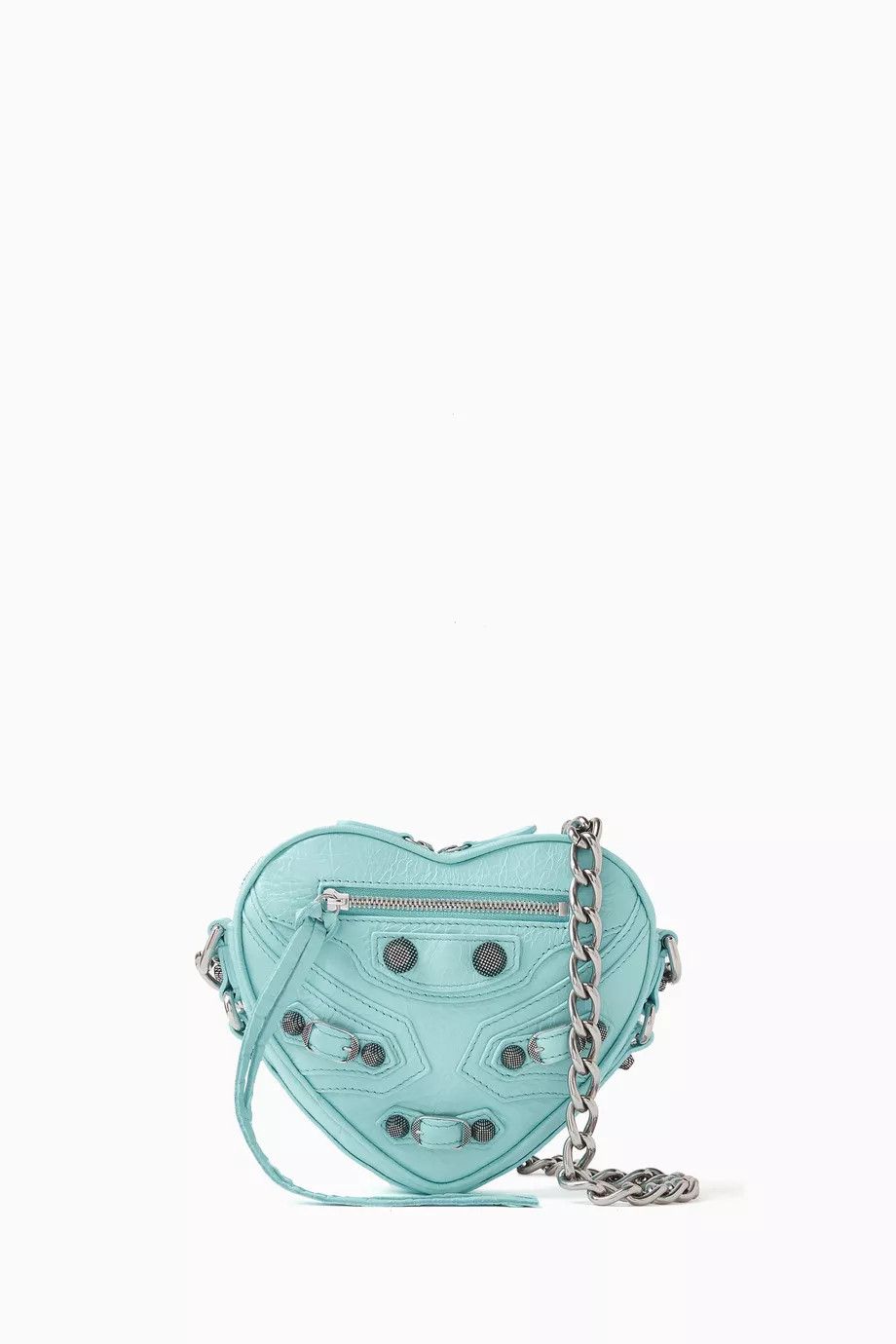 Balenciaga o1mt1gz1124 Size: OS / Le Cagole Heart Mini Bag in Blue Size ONE SIZE - 1 Thumbnail