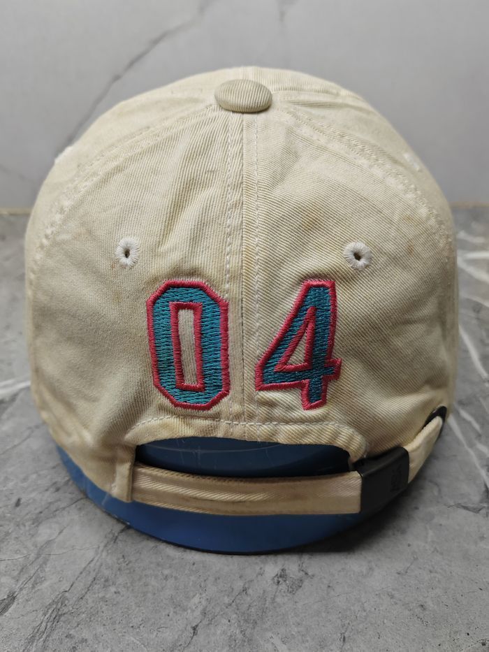 Japanese Brand Vintage ASK Distressed Style Cap Hat Size ONE SIZE - 4 Thumbnail