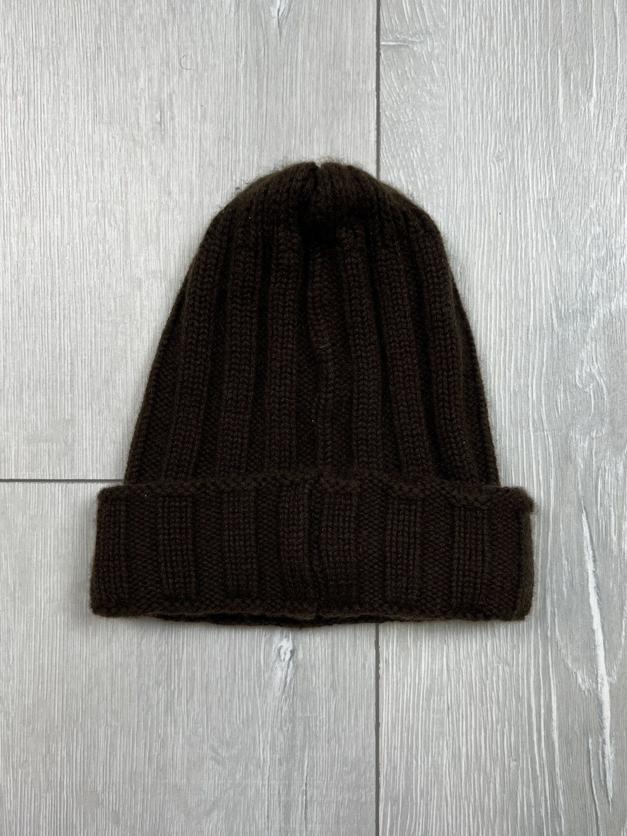 Colombo Colombo Cashmere Ribbed Knit Cap Hat (Y0087) Size ONE SIZE - 3 Thumbnail