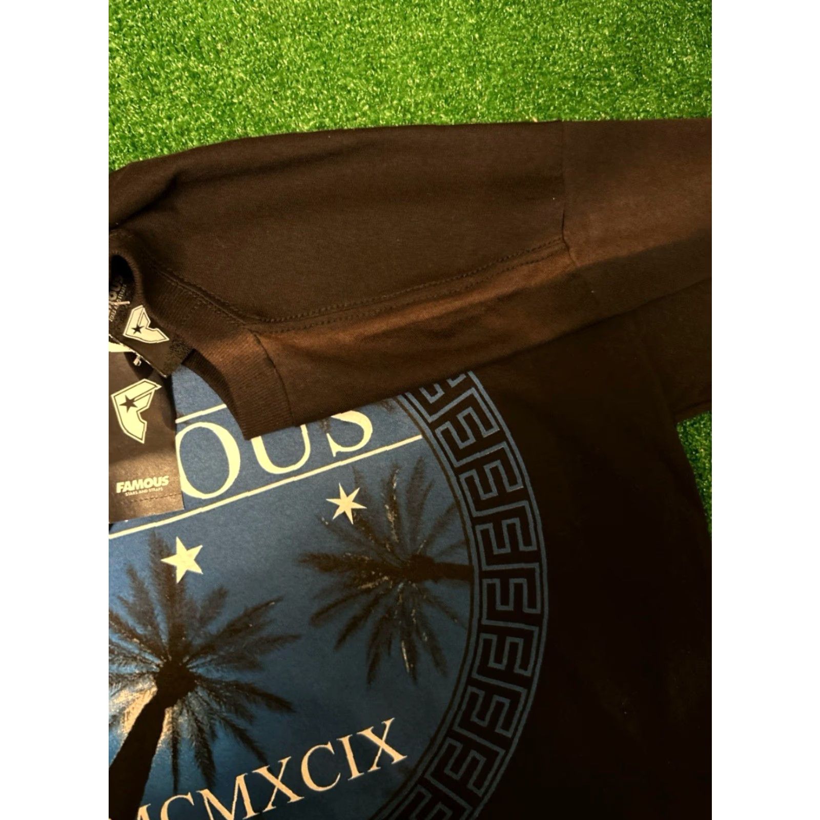 Vintage VINTAGE Famous Stars & Straps Palm Tree Logo Shirt L NWT Travis Barker Mens T-Shirt Black Short Sleeve Size US L / EU 52-54 / 3 - 3 Thumbnail