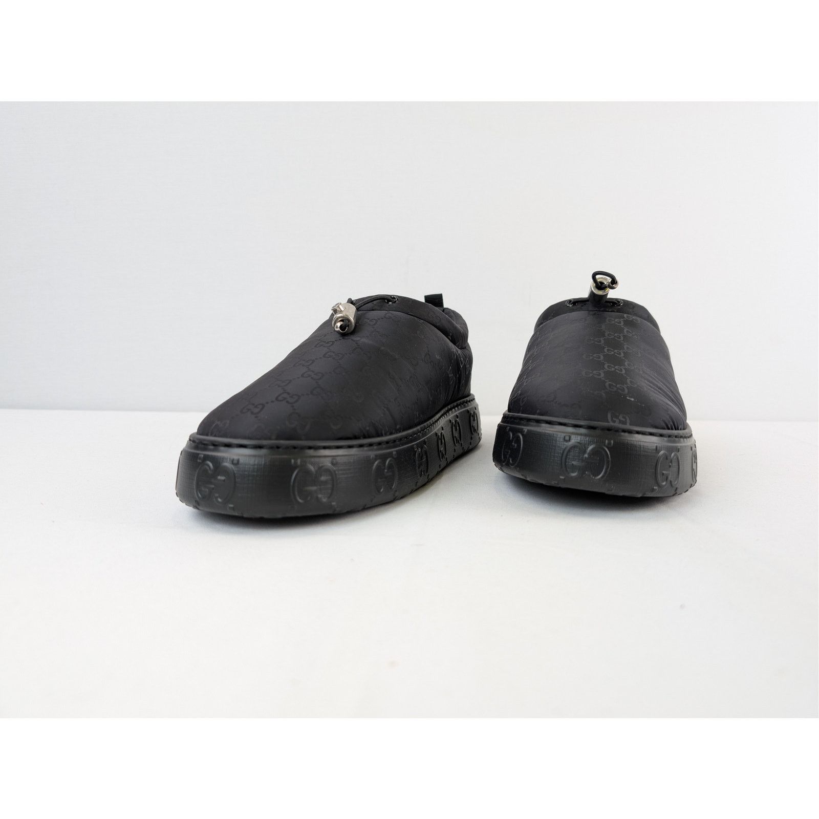 Gucci o1rshd1 M Nut Nylon Moccasin Shoes in Black Size US 10.5 / EU 43-44 - 7 Thumbnail