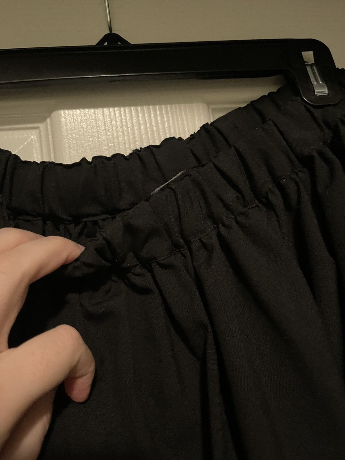 Comme des Garcons CDG CDG Black Pleated Wool and Cotton Skirt Size 28" / US 6 / IT 42 - 4 Thumbnail