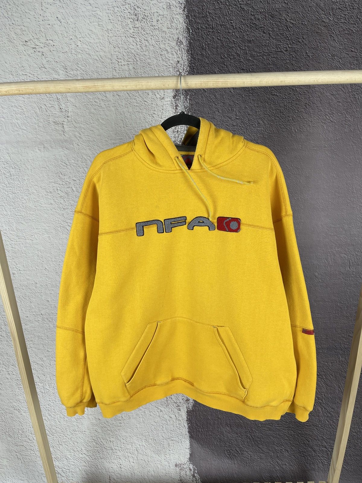 Hook-Ups × Vintage NFA Skateboarding vintage box logo orange hoodie rare Size US XL / EU 56 / 4 - 1 Thumbnail