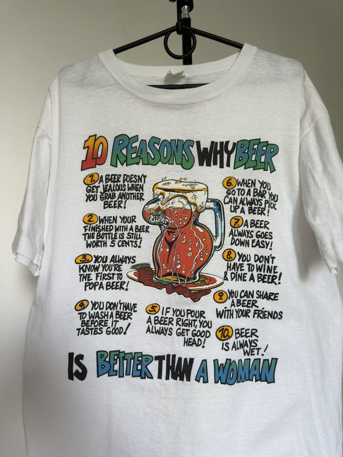 Band Tees × Vintage Vintage 10 Reasons Why Beer Naked Boobs T Shirt Size US XL / EU 56 / 4 - 2 Thumbnail