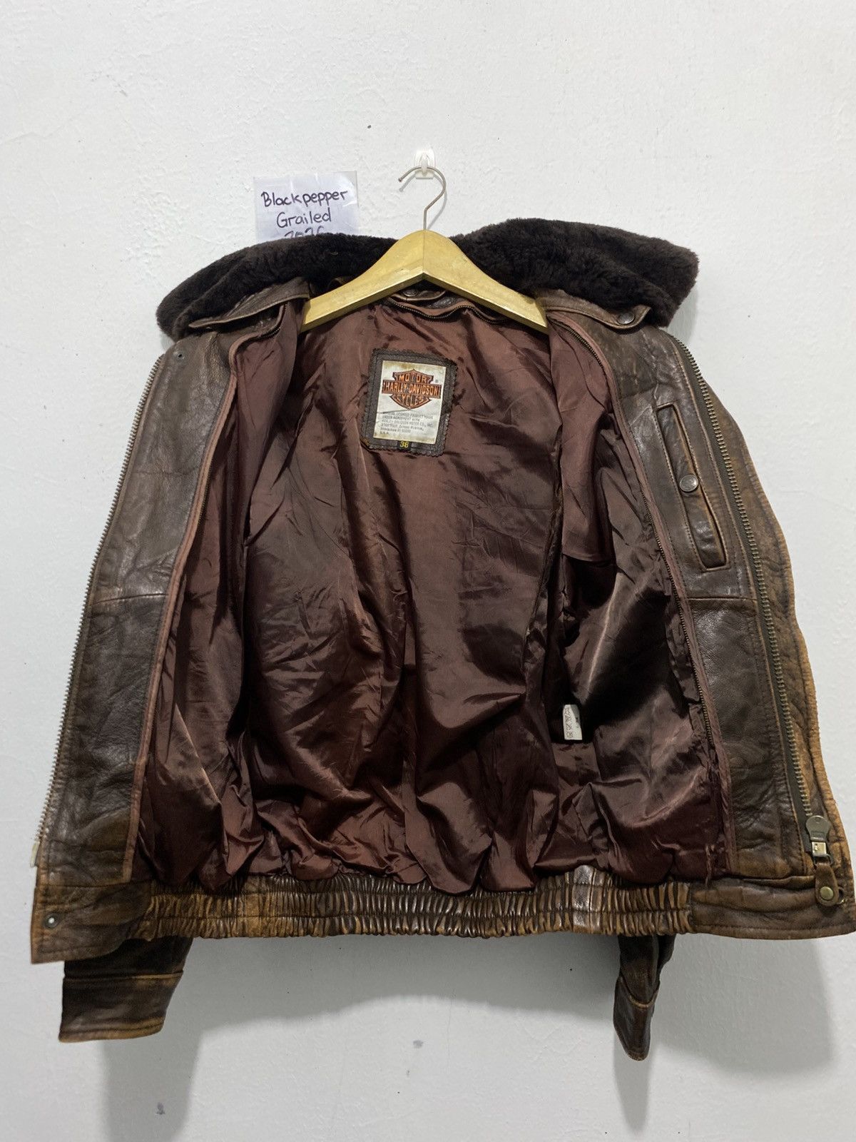 Harley Davidson Vintage Harley Davidson Leather Jacket Size US M / EU 48-50 / 2 - 10 Thumbnail