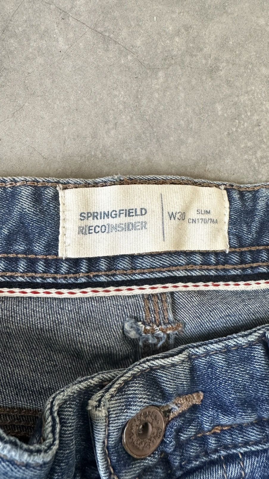 Springfield VINTAGE SPRINGFIELD RECONSIDED SELVEDGE DENIM PANT Size US 34 / EU 50 - 9 Thumbnail