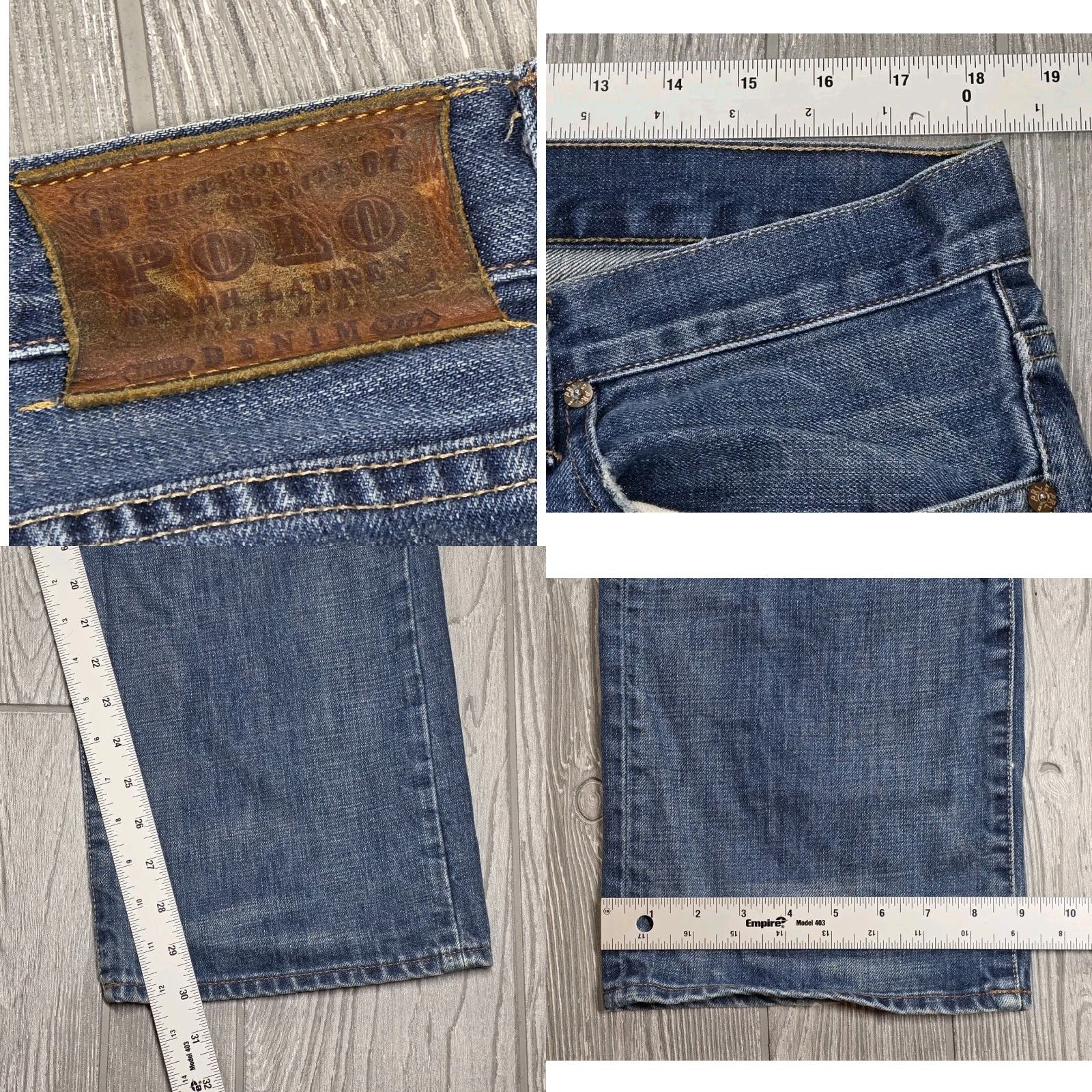 Polo Ralph Lauren VINTAGE Polo Ralph Lauren Jeans Mens 36x30 Medium Fade Blue Denim Baggy 067 Polo Ralph Lauren Jeans Mens 36x30 Med Fade Blue Denim Vintage 067 Baggy Size US M / EU 48-50 / 2 - 9 Thumbnail