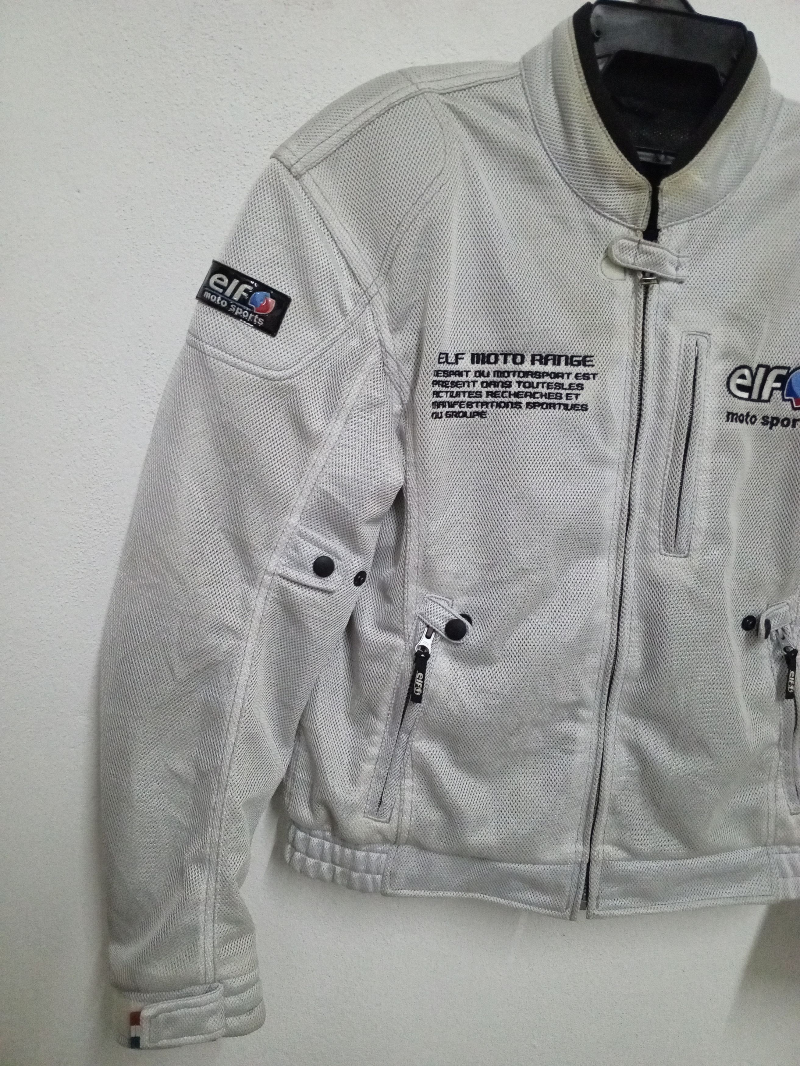 Vintage EIF MOTO SPORT JACKET WHITE/GRAY Size US L / EU 52-54 / 3 - 3 Thumbnail