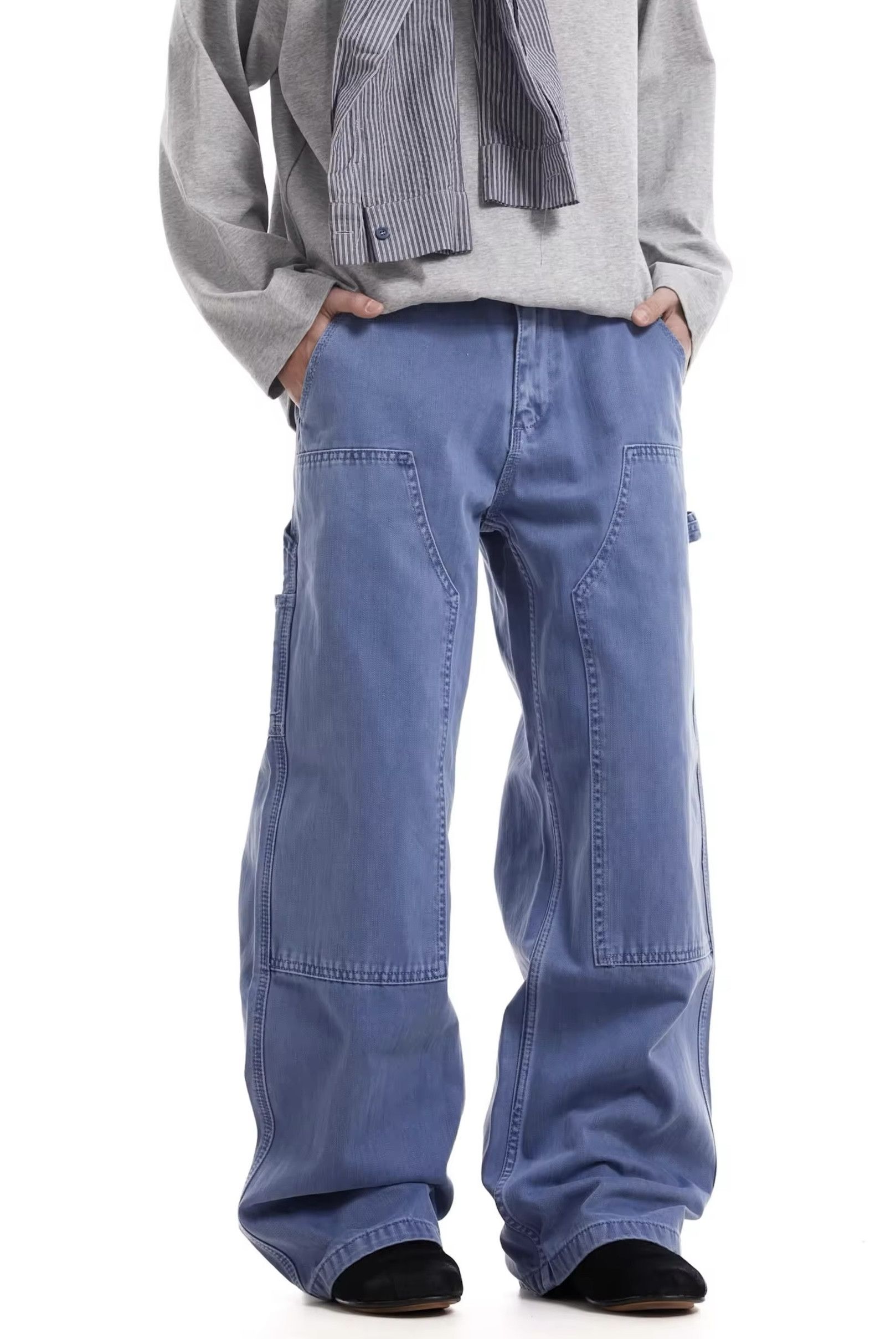 Double Knee Lumberjack Casual Trousers