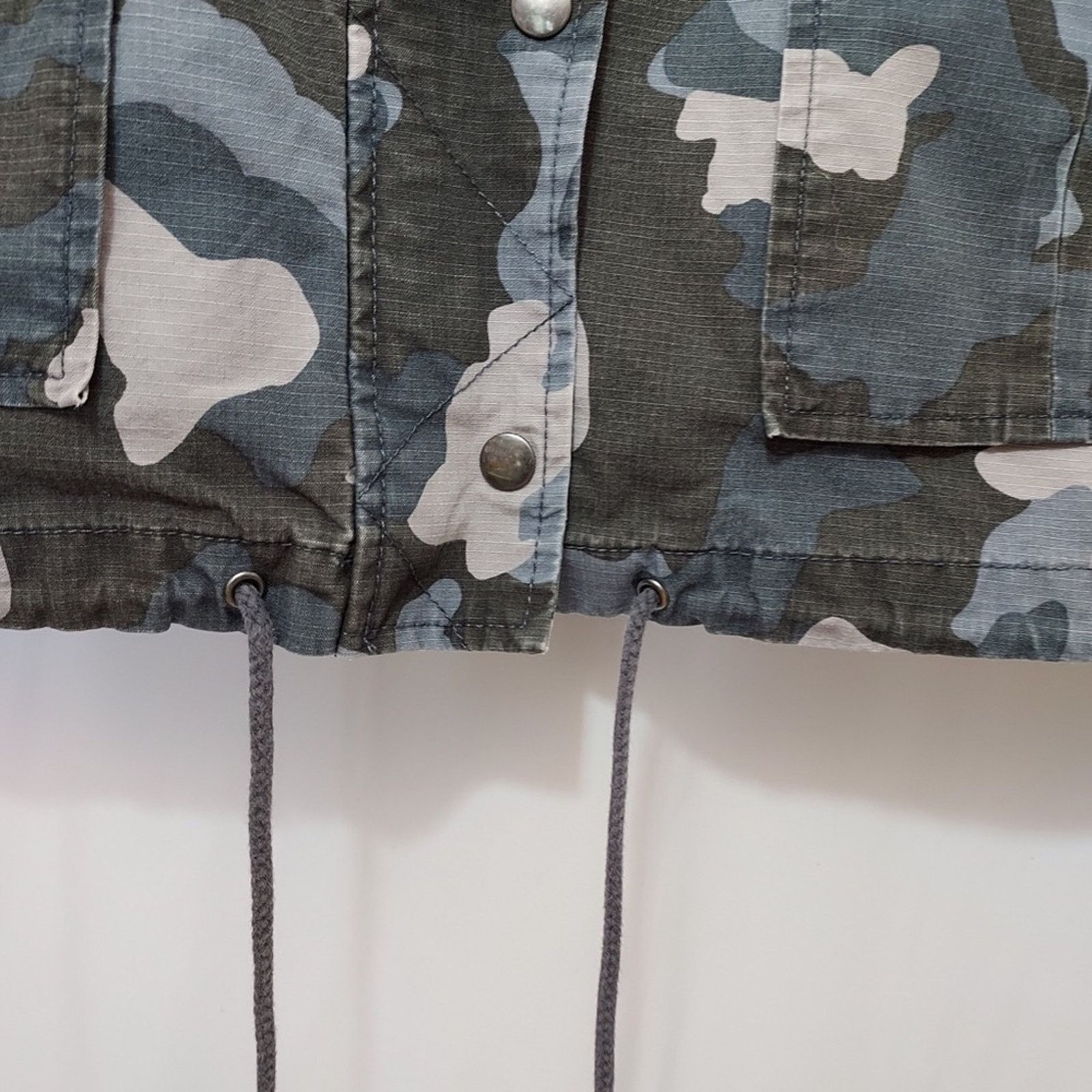 Banana Republic Banana Republic Blue Camouflage Camo Cargo Utility Jacket Size M / US 6-8 / IT 42-44 - 6 Thumbnail