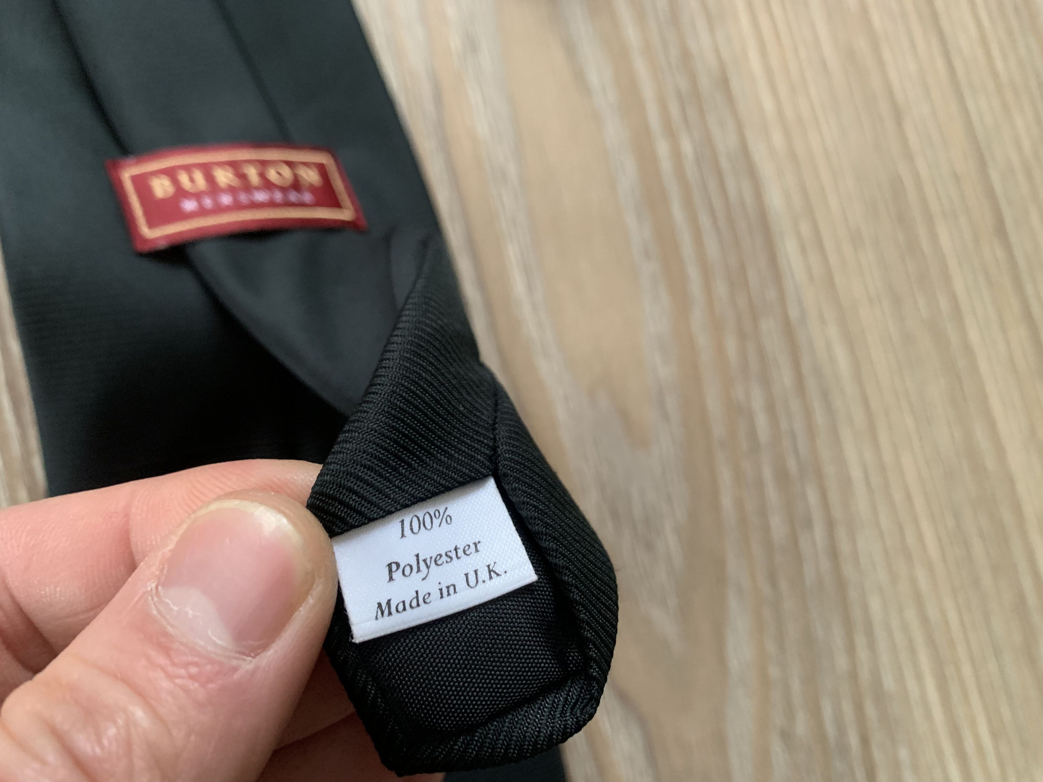 Burton Burton Black Classic Tie Size ONE SIZE - 6 Thumbnail
