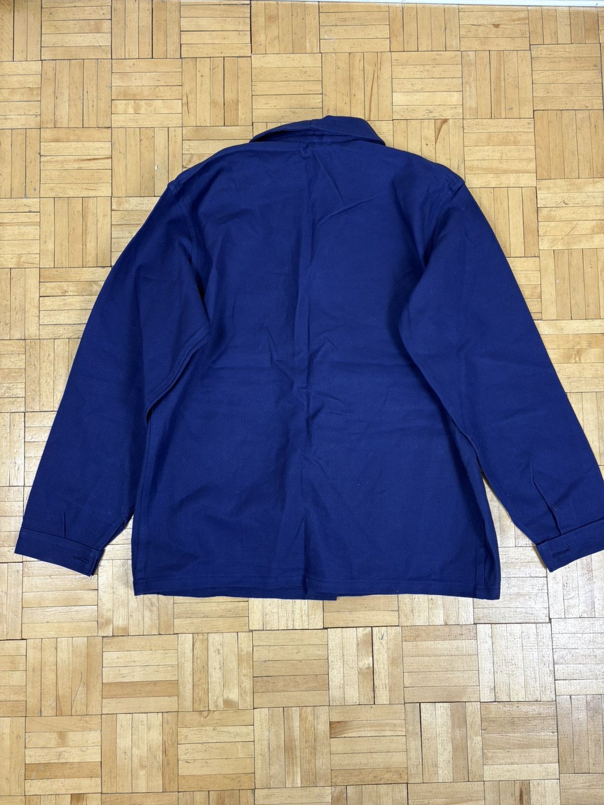Le Laboureur Vintage 60s/70s unbranded French chore coat dark blue Size US M / EU 48-50 / 2 - 4 Thumbnail