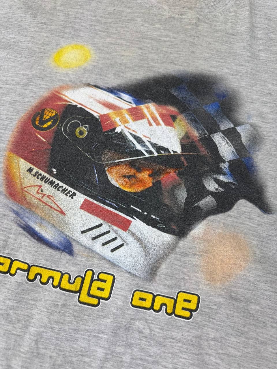 Formula 1 Vintage Michael Schumacher Formula 1 Racing T Shirt 90s Size US L / EU 52-54 / 3 - 4 Thumbnail