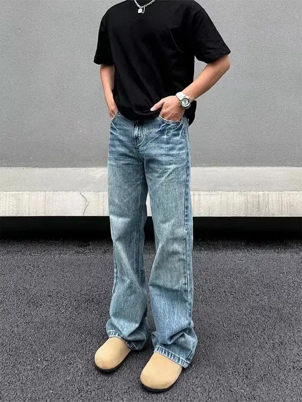 Japanese Brand High Street Micro Flare Vintage Y2K Straight Leg Jeans Size US 34 / EU 50 - 6 Thumbnail