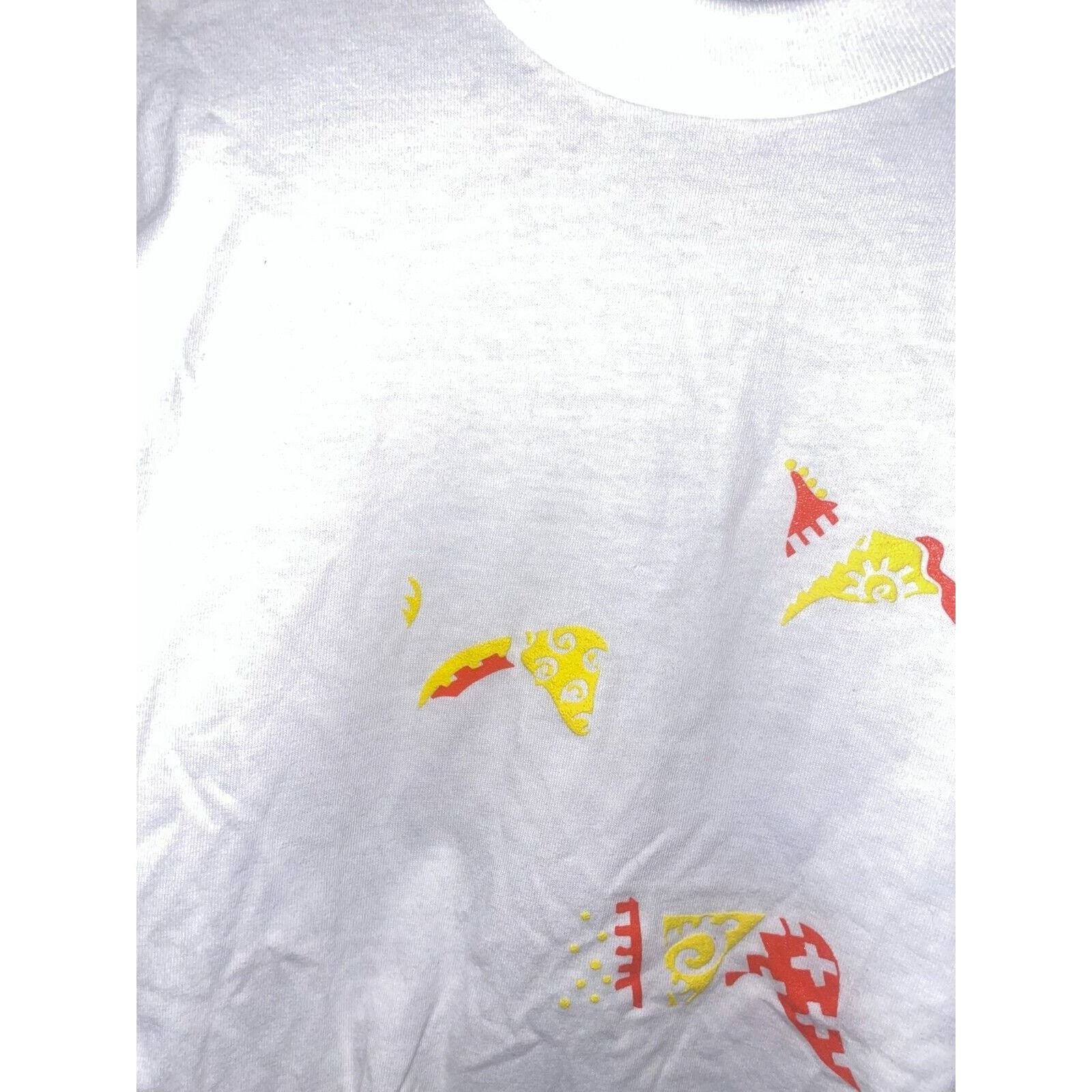 Jerzees Vintage Horse Shirt Misprint White Tee Medium 90s Test Print Size US M / EU 48-50 / 2 - 3 Thumbnail