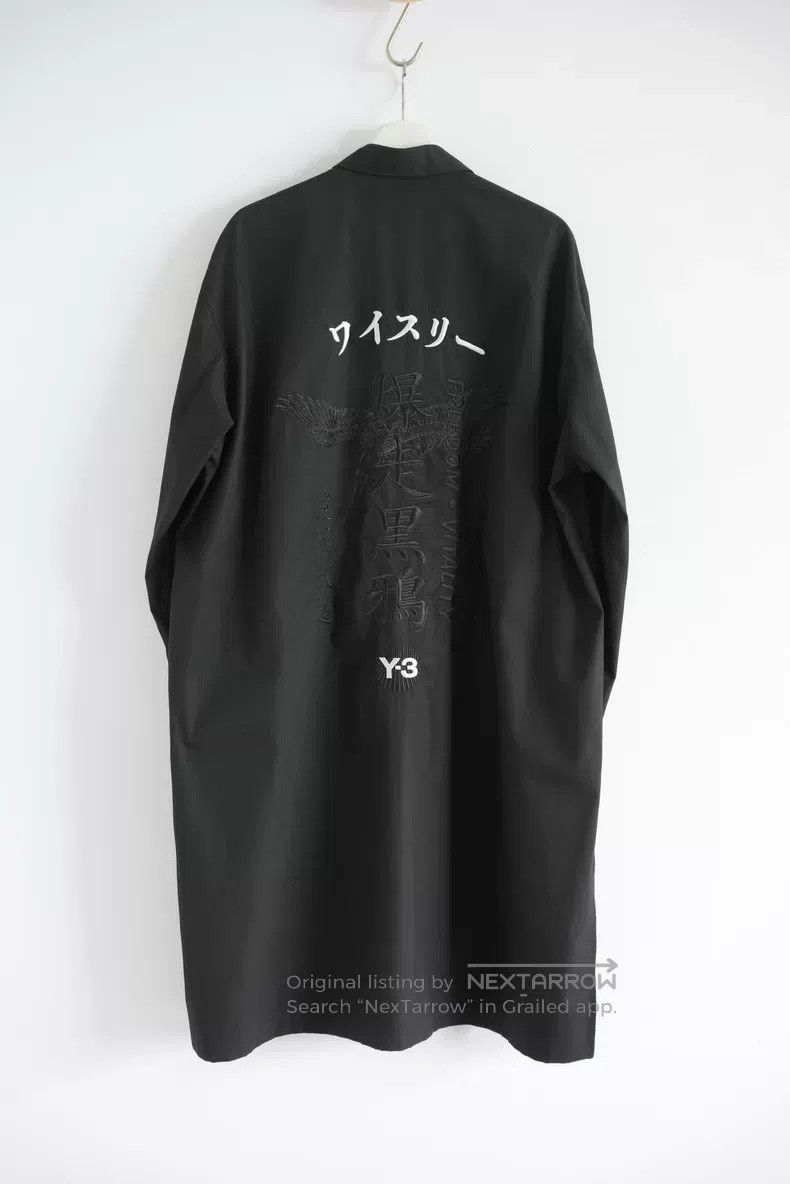 Yohji Yamamoto Yohji Yamamoto 23ss Rampage Black Crow Zipper Shirt Size US S / EU 44-46 / 1 - 1 Thumbnail