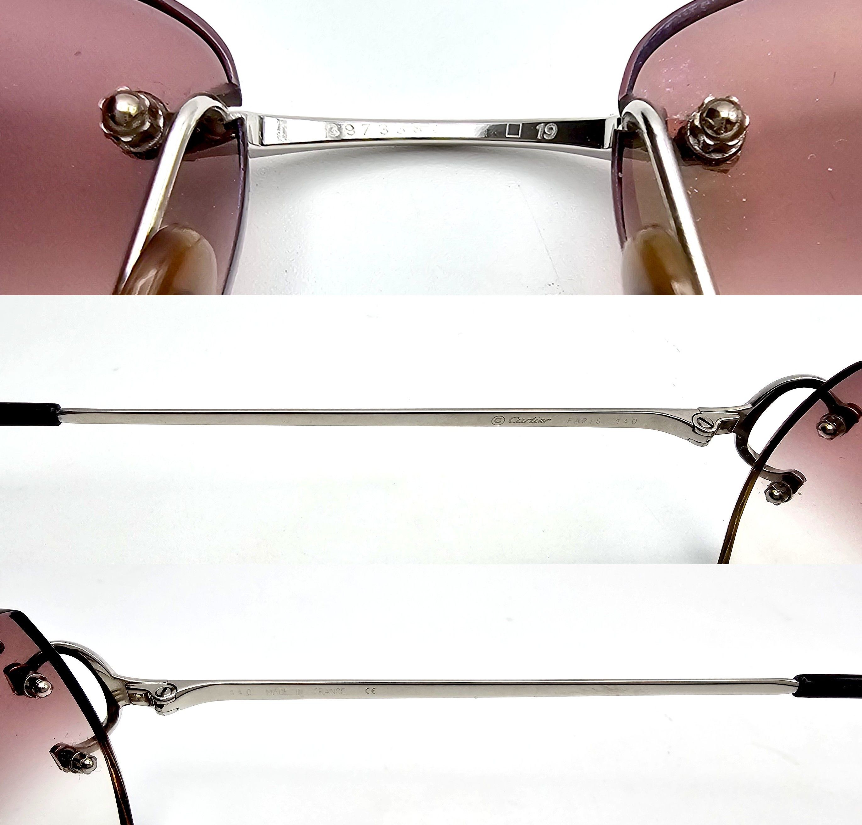 Cartier Cartier Big C Occhiali Silver Sunglasses Size ONE SIZE - 13 Thumbnail