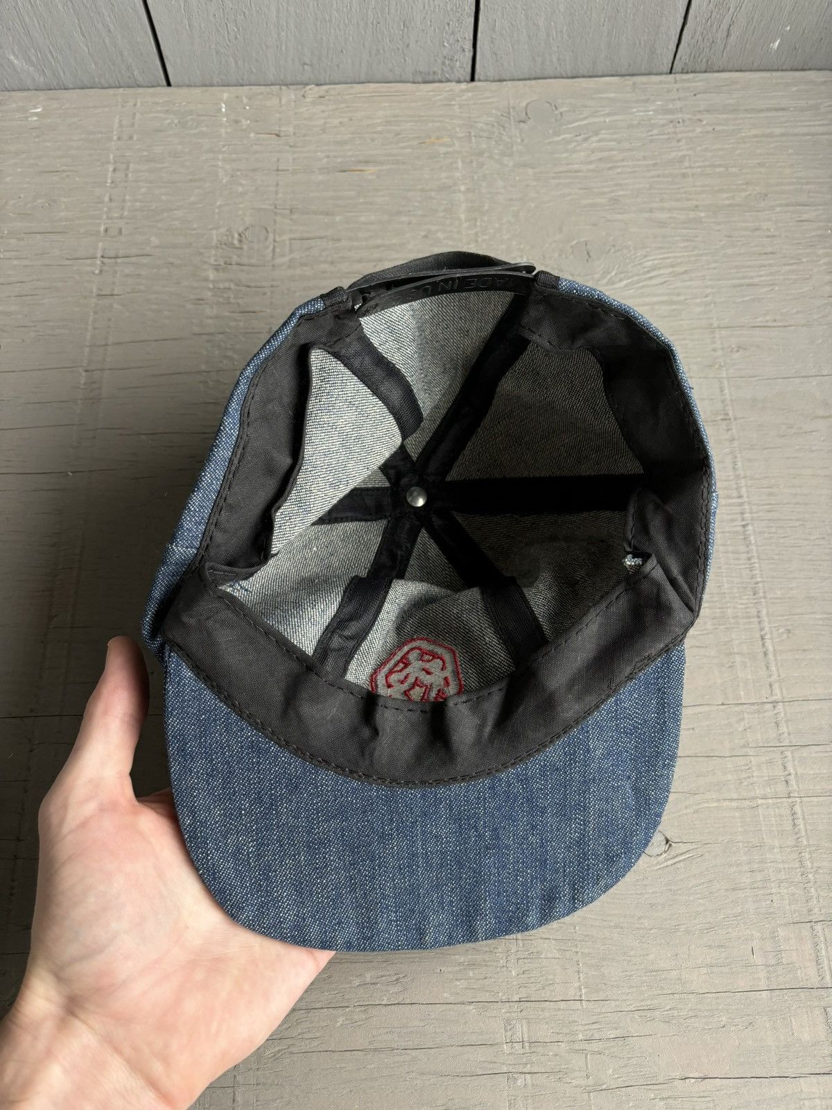 Levi's Vintage Levi's Red Tab Hat Dark Denim Snapback Blue Jean 90s Size ONE SIZE - 6 Thumbnail