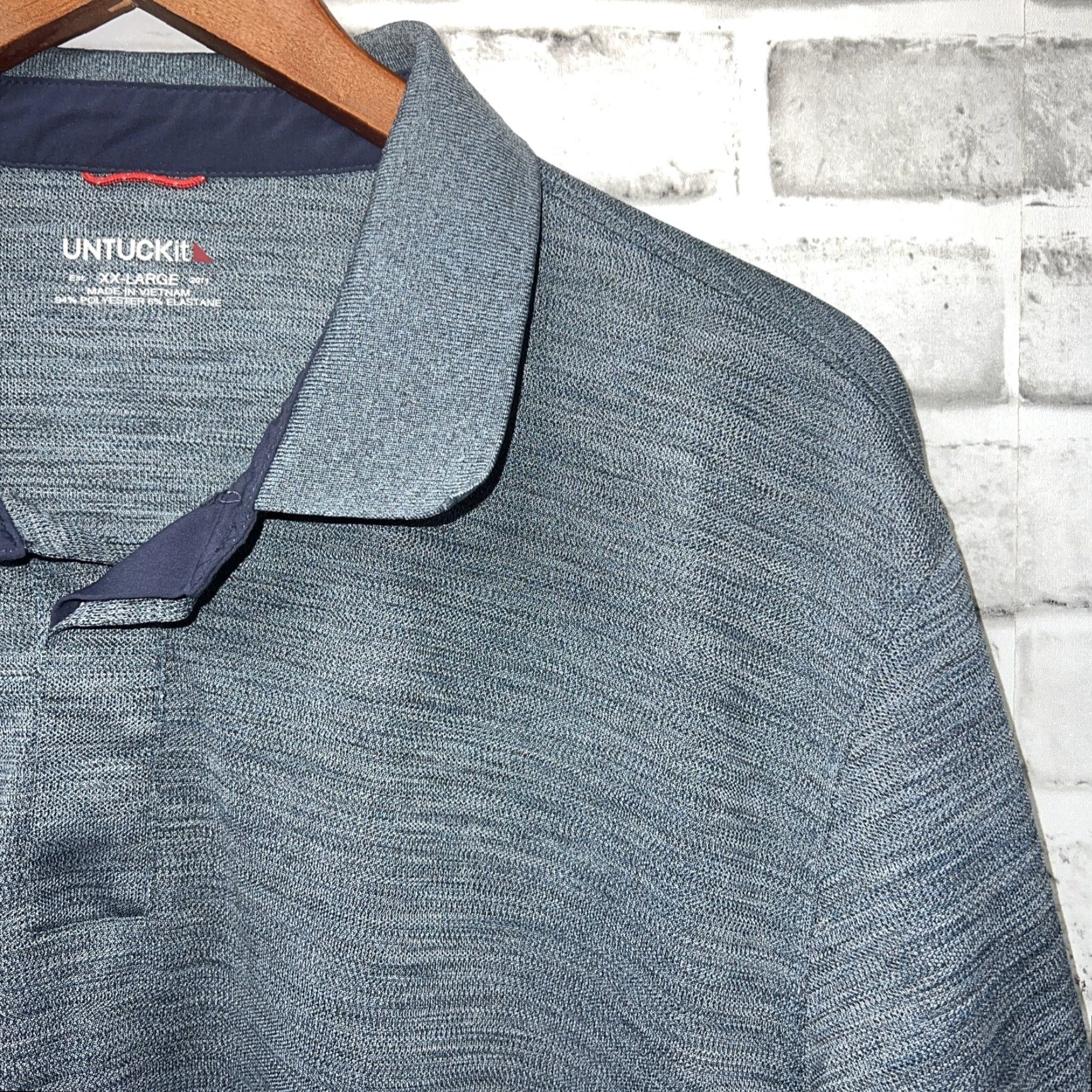 UNTUCKit UNTUCKit Polo Shirt Gray Mens 2XL Regular Size Polo Shirt Gray Untuckit Mens 2XL (Gray) Size US XXL / EU 58 / 5 - 3 Thumbnail