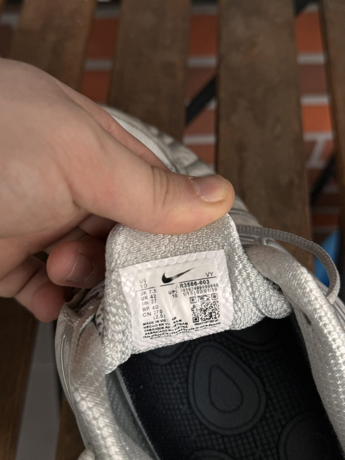 Nike × Vintage 00s Nike Shox “Pure Platinum Metallic Chrome” Sneakers Size US 9.5 / EU 42-43 - 9 Thumbnail