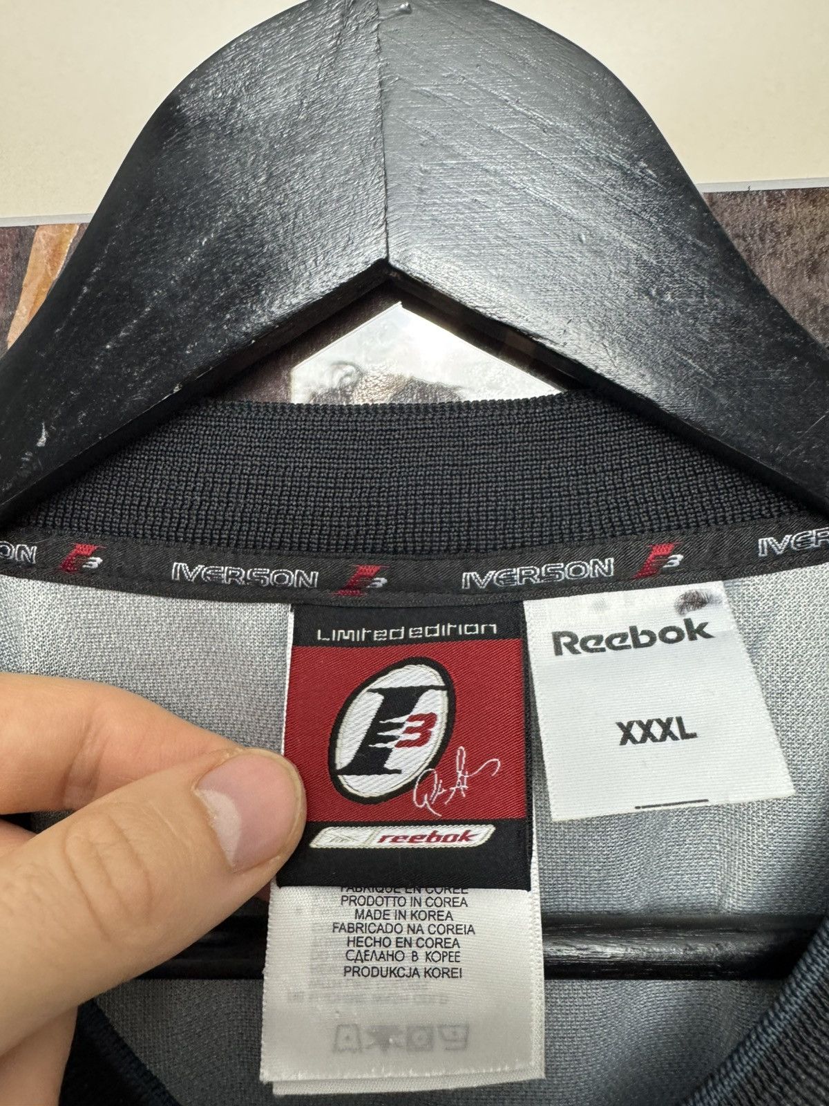 Reebok Reebok Iverson Limited Edition Moto Jersey Vintage Archive Size US XXL / EU 58 / 5 - 9 Thumbnail