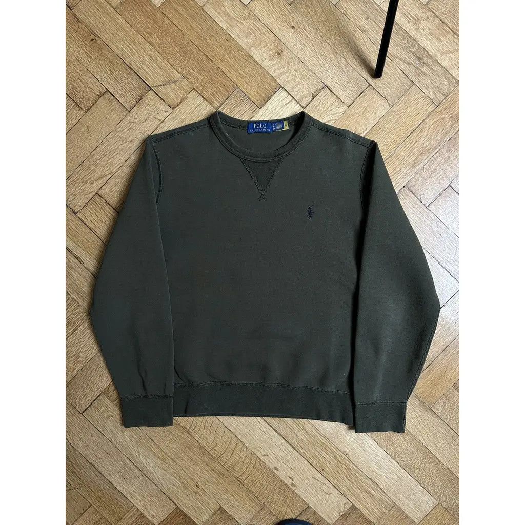 Polo Ralph Lauren Vintage Polo Ralph Lauren Olive Crewneck Sweatshirt Small Size US S / EU 44-46 / 1 - 2 Thumbnail