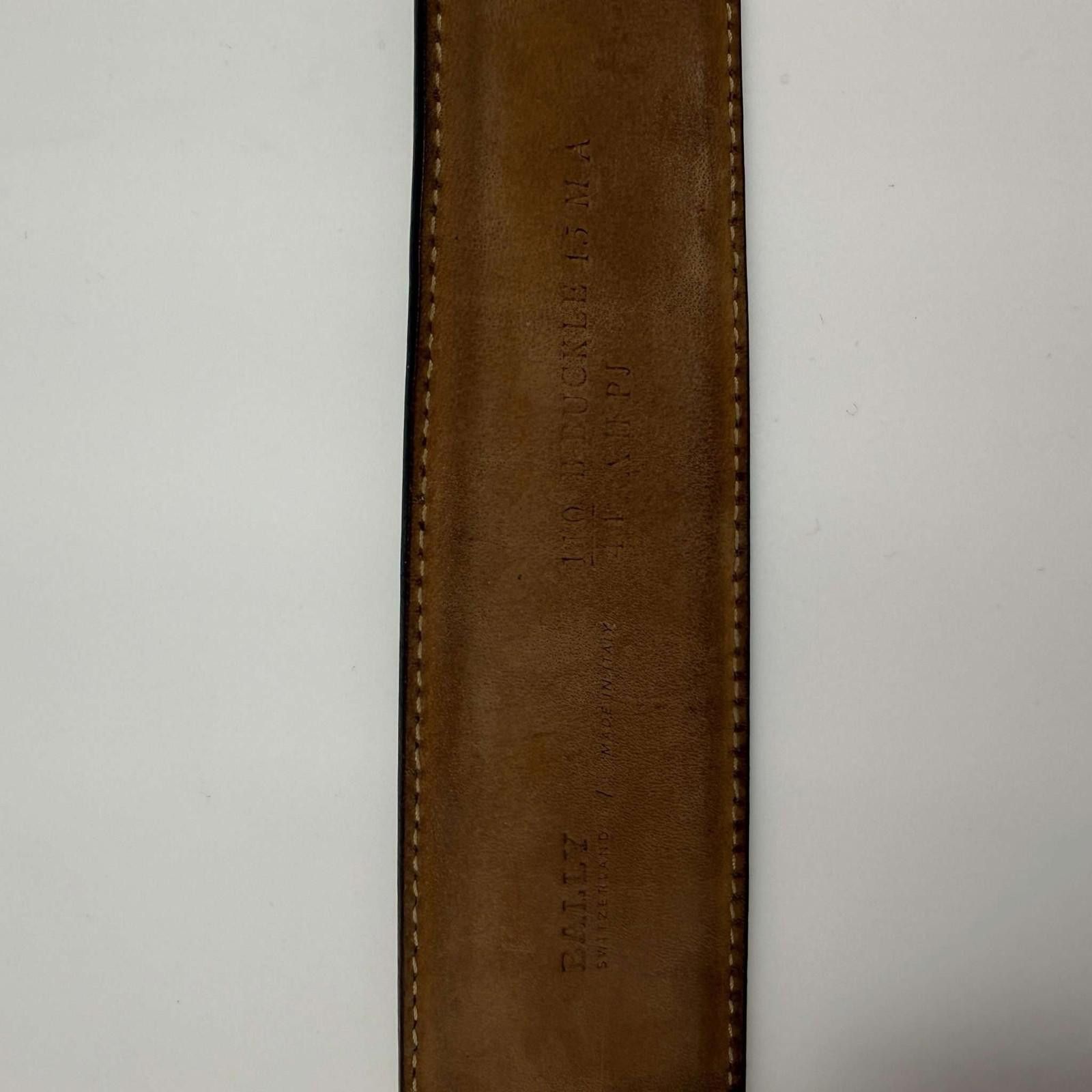 Bally Bally White Gold Toned B-Belt 110/44 Used Size ONE SIZE - 6 Thumbnail