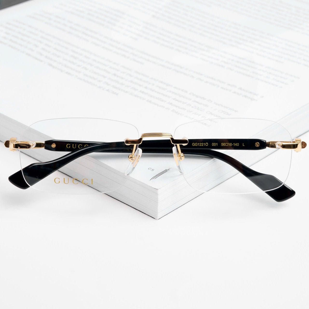 Gucci GUCCI GG1221O 001 GLASSES Size ONE SIZE - 6 Thumbnail