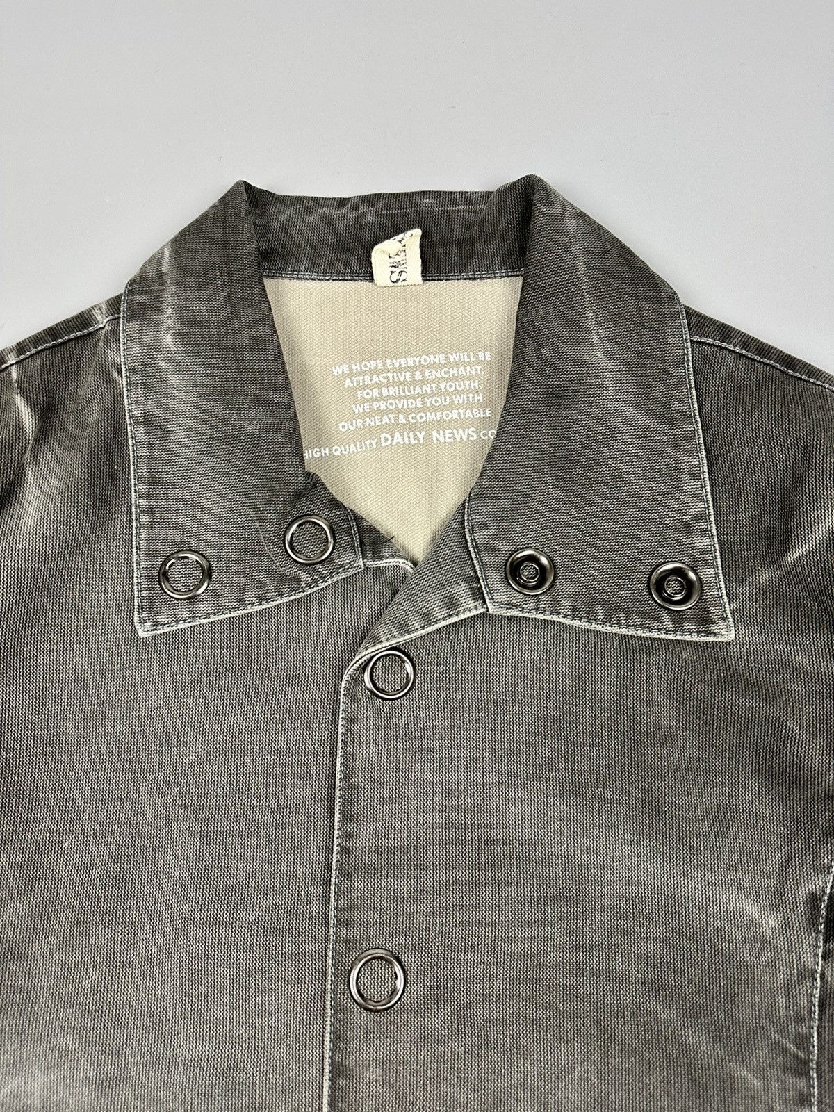Japanese Brand Japanese Daily News Whiskered Denim Jacket Size US M / EU 48-50 / 2 - 5 Thumbnail