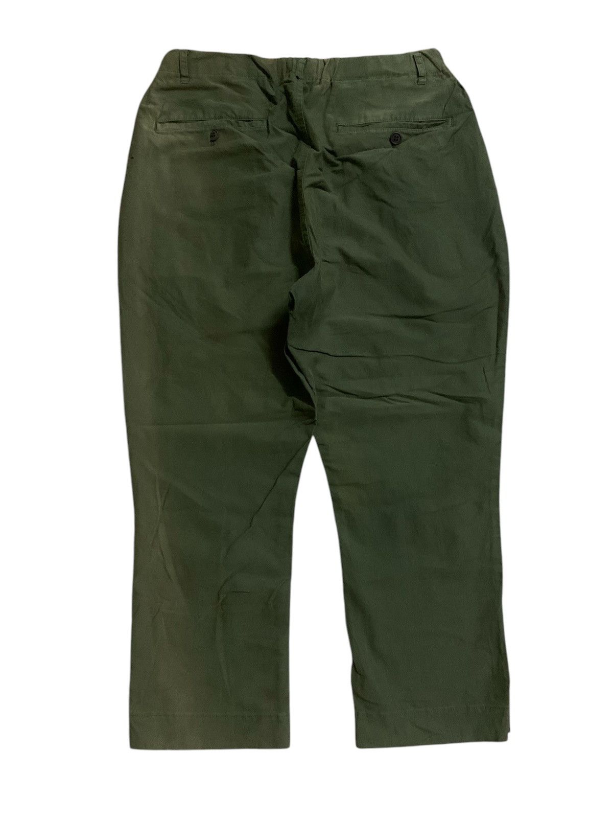 Issey Miyake × Japanese Brand Vintage Issey Miyake Plantation Green Army Sun Faded Pant Size 33" - 3 Thumbnail