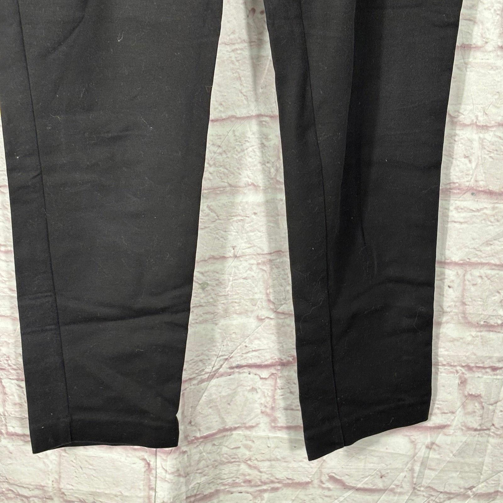 Other Simply Styled by Sears Black Cotton Blend Pants Size 8 Size 32" / US 10 / IT 46 - 4 Thumbnail