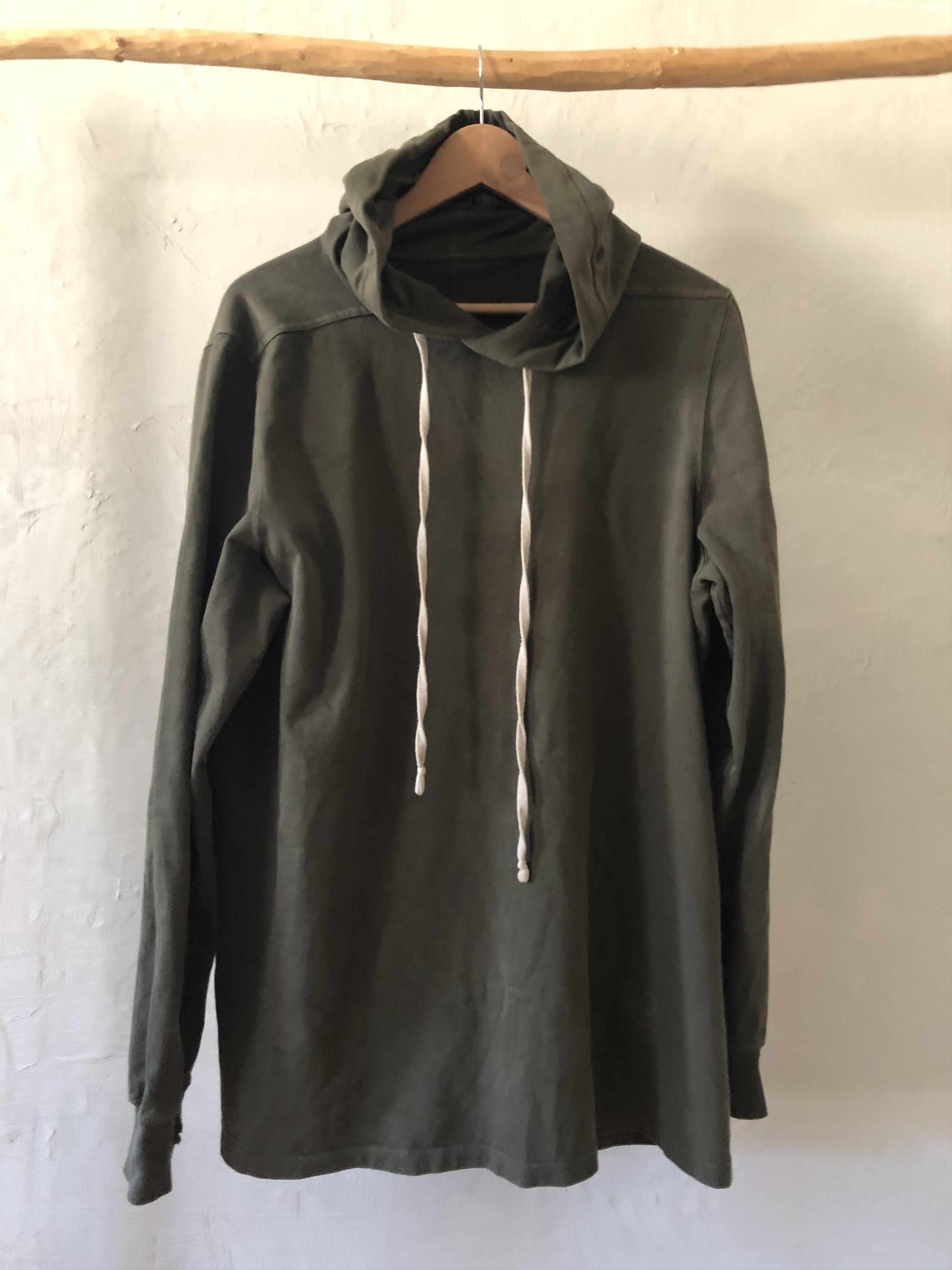 Rick Owens Drkshdw Rich Owens Drkshdw long hoodie, dark green Size US M / EU 48-50 / 2 - 1 Thumbnail