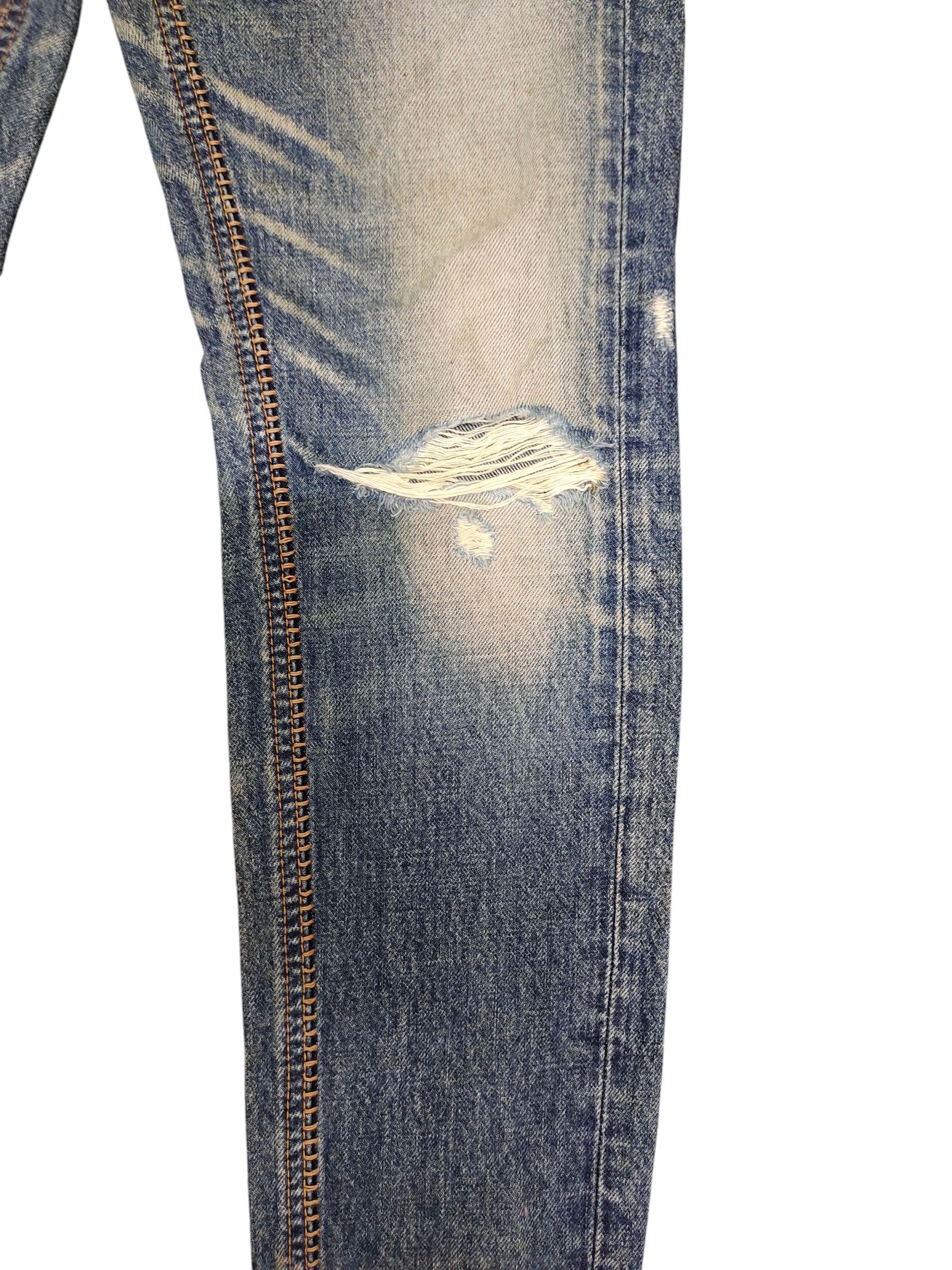 Comme des Garcons × Undercover Rna Slang Japan Rusty Clawmark Distress Faded Denim Jeans Size US 30 / EU 46 - 3 Thumbnail