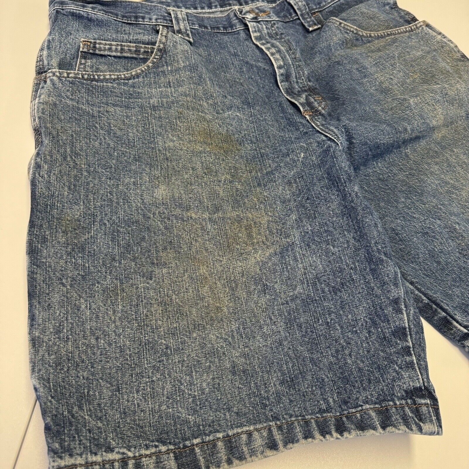 Wrangler Wrangler Jorts Mens 38 Regular Blue Y2k Carpenter Denim Shor Size US 38 / EU 54 - 3 Thumbnail
