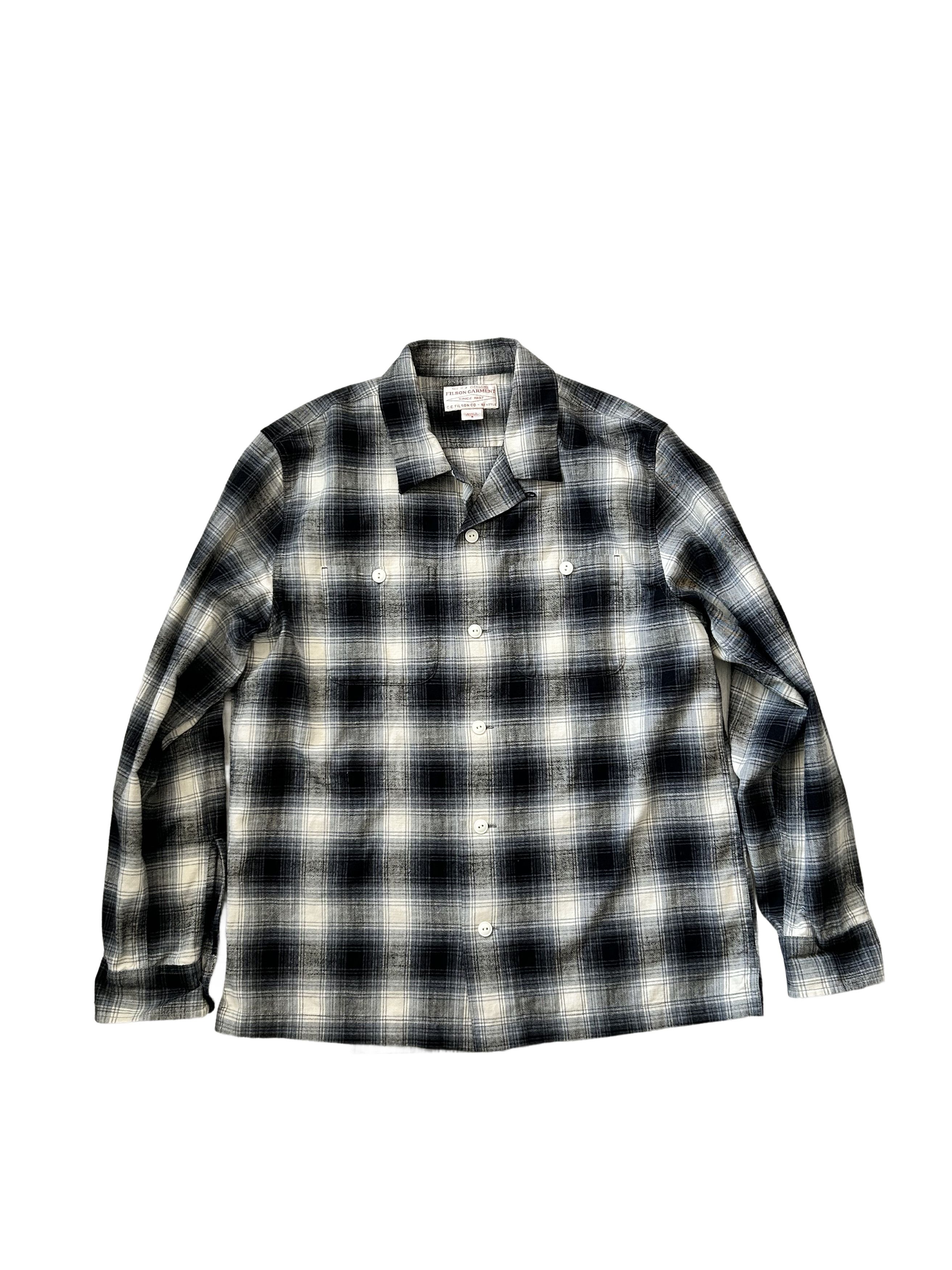 Filson Elk Heights Camp Shirt - Black/Grey Plaid Size US S / EU 44-46 / 1 - 1 Thumbnail