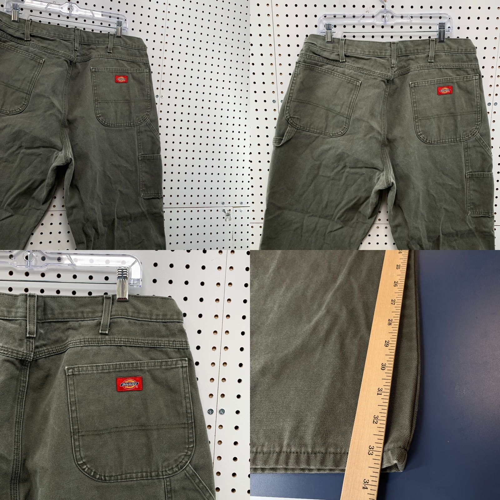Dickies VINTAGE Dickies Pants Mens 38 Cavas Carpenter Men FITS Size 38X33 Olive Workwear Size US 38 / EU 54 - 9 Thumbnail