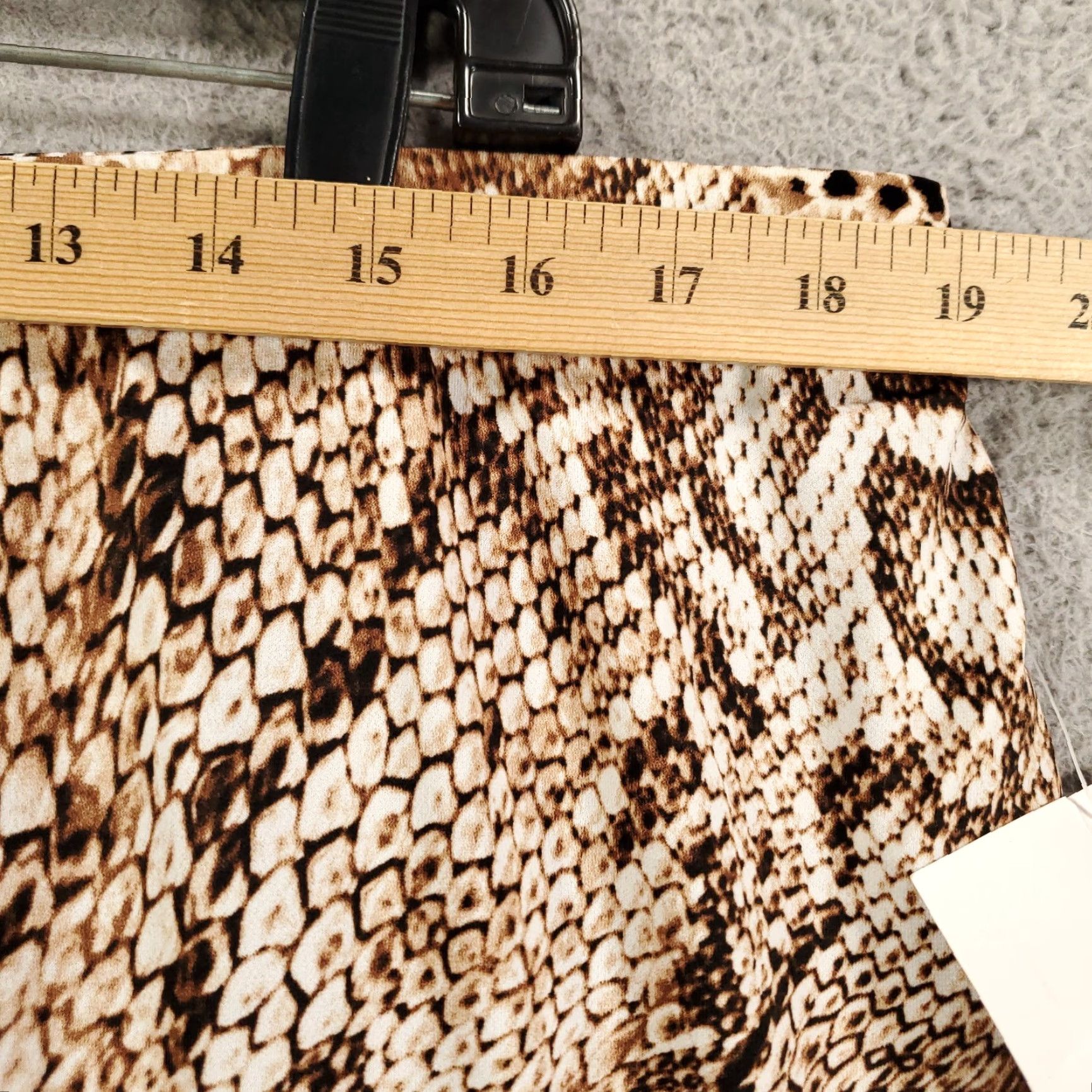 Vintage Ashro New Animal Print Skirt Womens 1X Pencil Pull On Leopard Jaguar Cheetah Multi Size 40" / US 18 - 2 Thumbnail